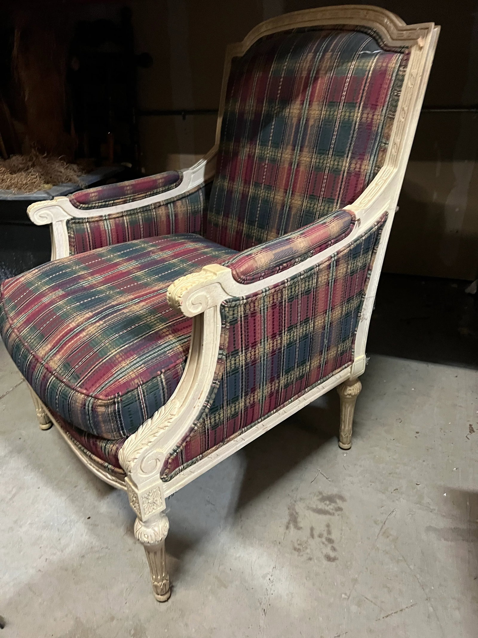 1970s Highland House Red and Blue Chair - 4