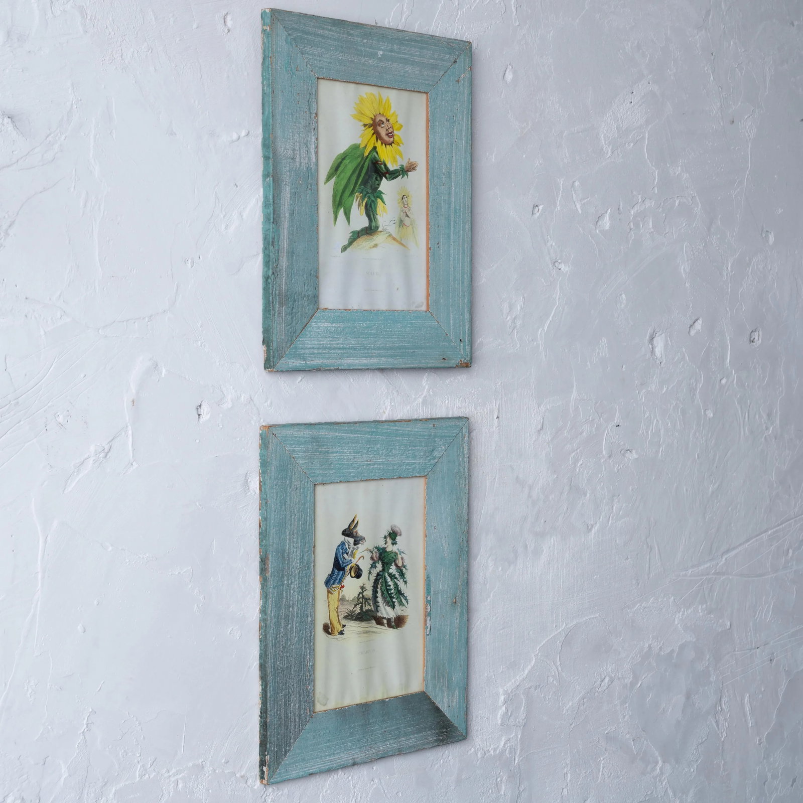 j.j. Grandville's Les Fleurs Animees Prints - A Pair - 3