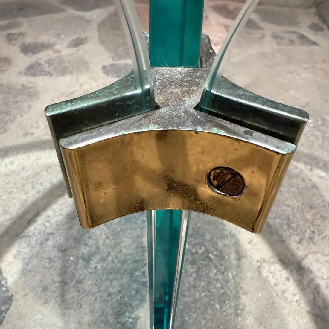 1970s Leon Rosen Glass End Table for Pace Collection - 10
