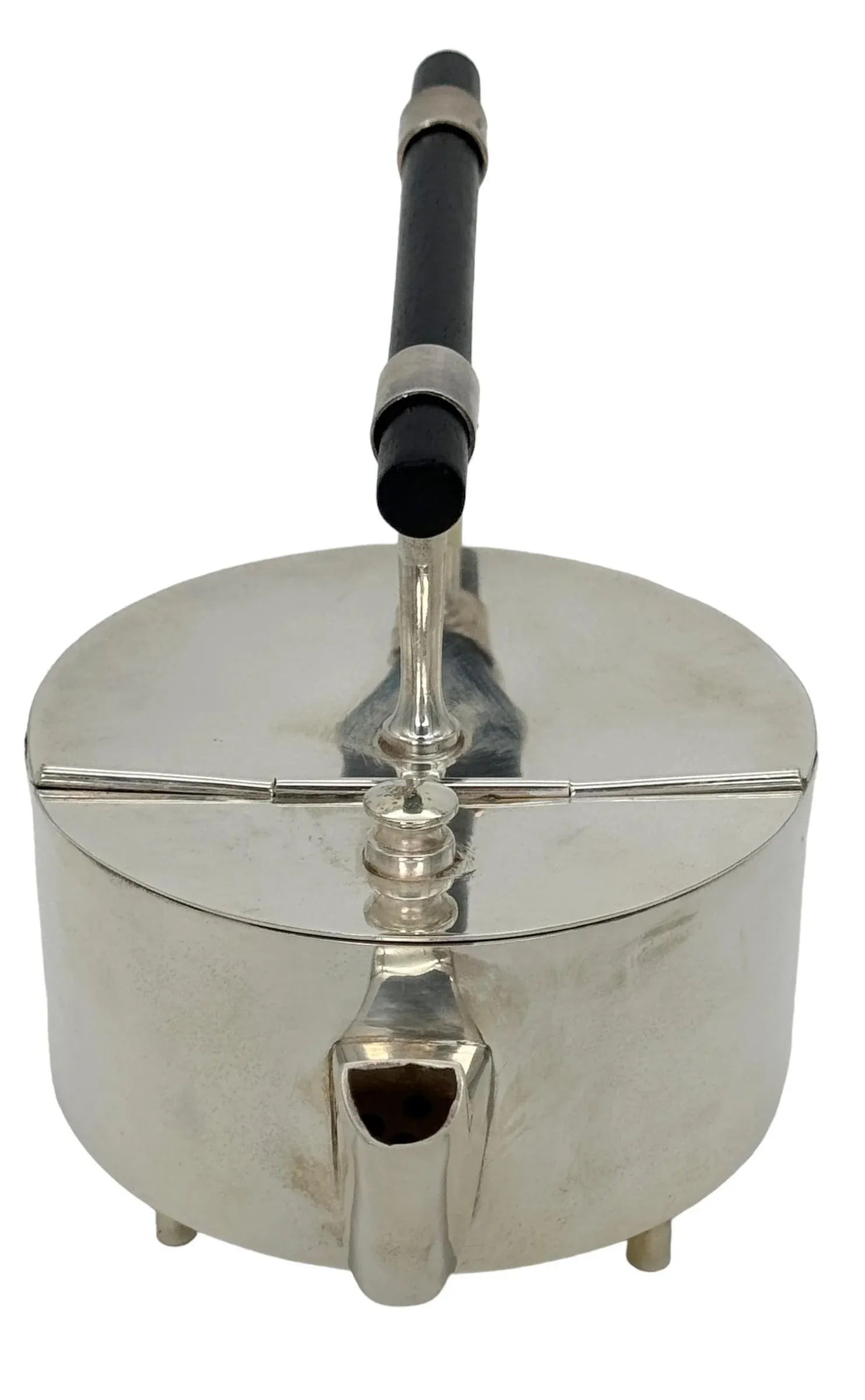 English Modernist Silver Plate Teapot, After Christopher Dresser - 2