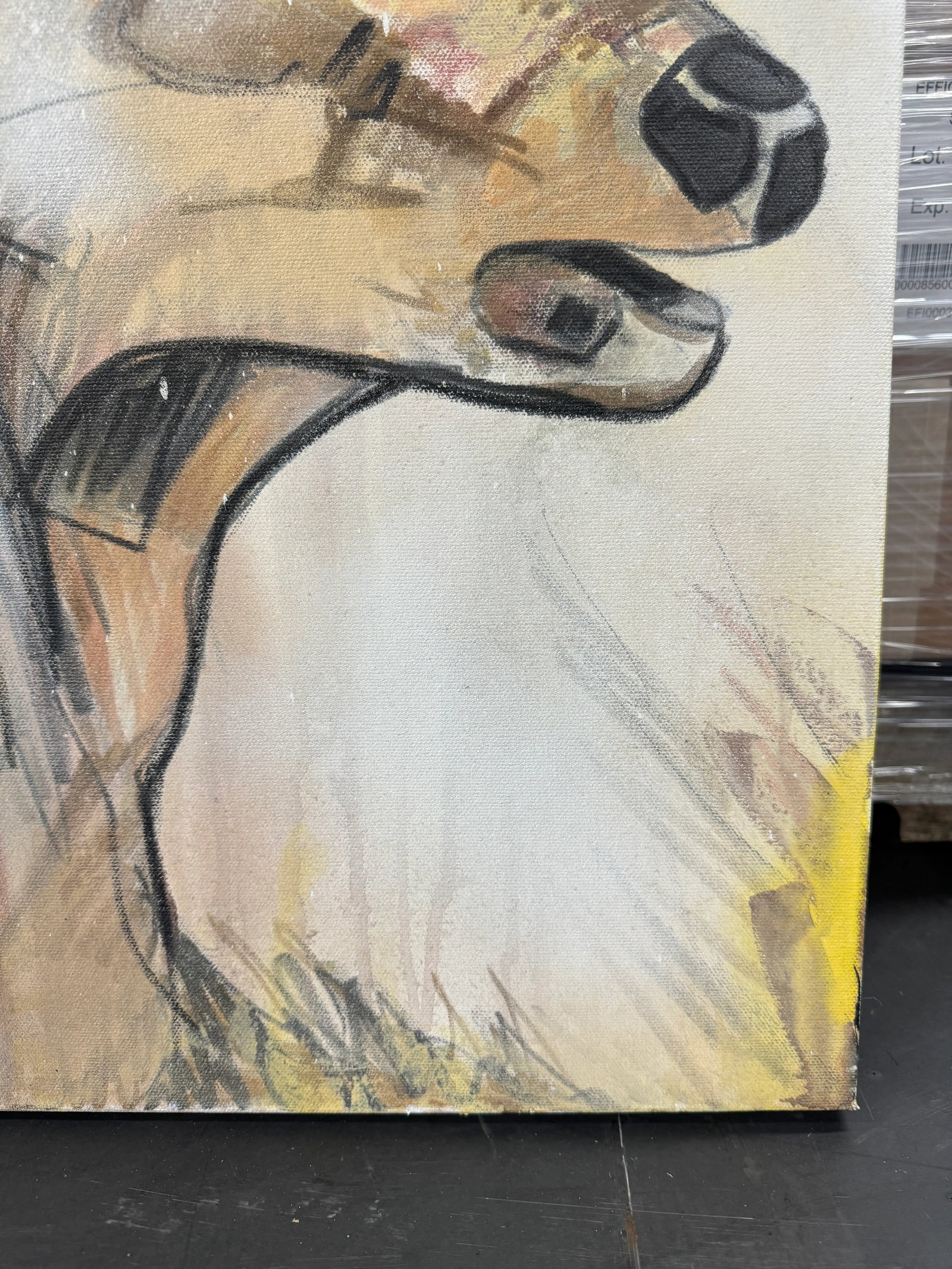 The Deer by Angelo Accetturo Original Acrylic Painting on Canvas - 3