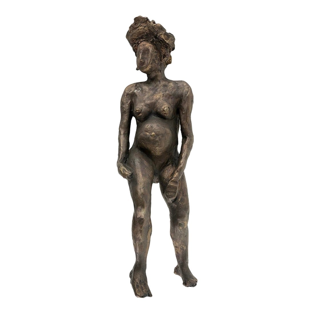 1960s Vintage Female Nude Bronze Figural Sculpture Studio Art ~ Signed Lana (1 of 9)