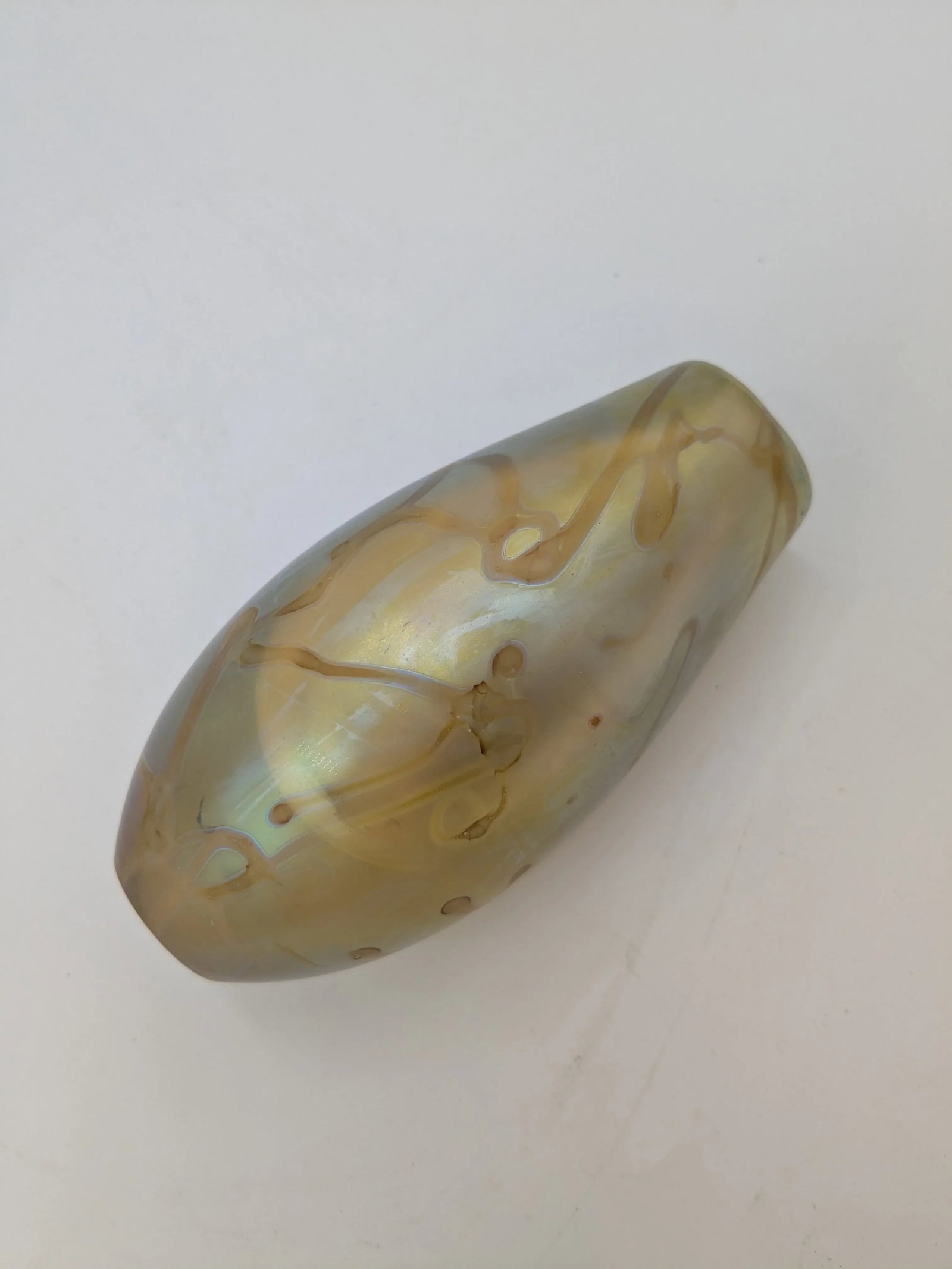 Late 20th Century Robert Eickholt Signed Art Glass Paperweight/ Bud Vase - 2