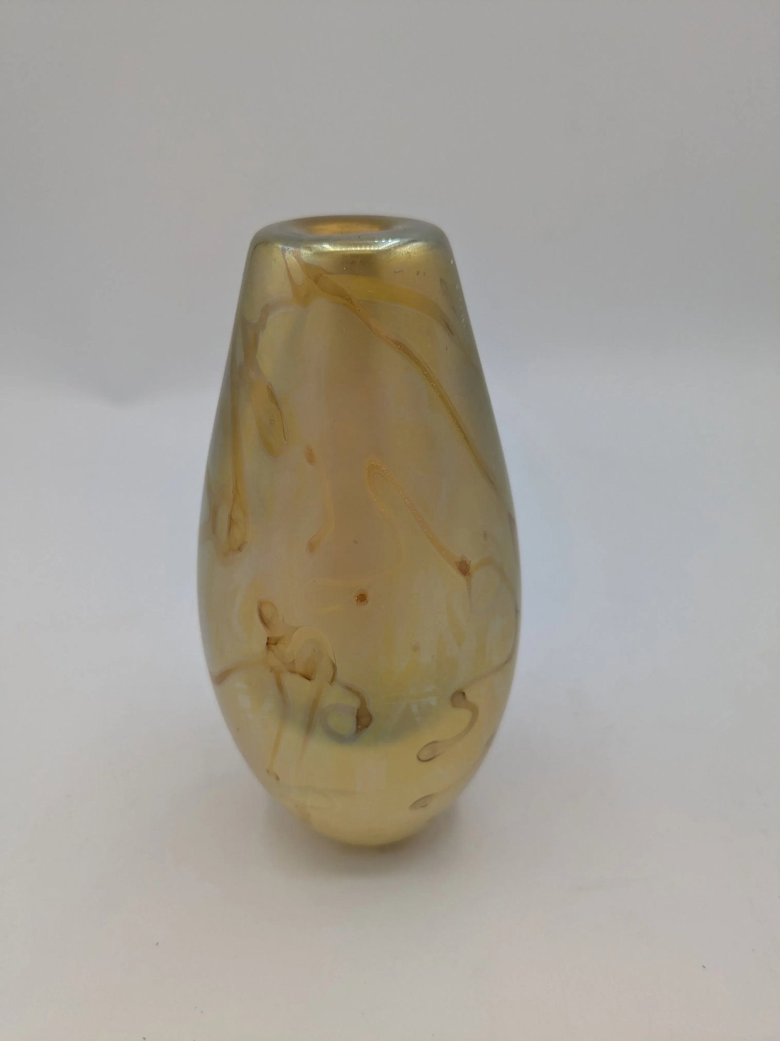 Late 20th Century Robert Eickholt Signed Art Glass Paperweight/ Bud Vase - 4