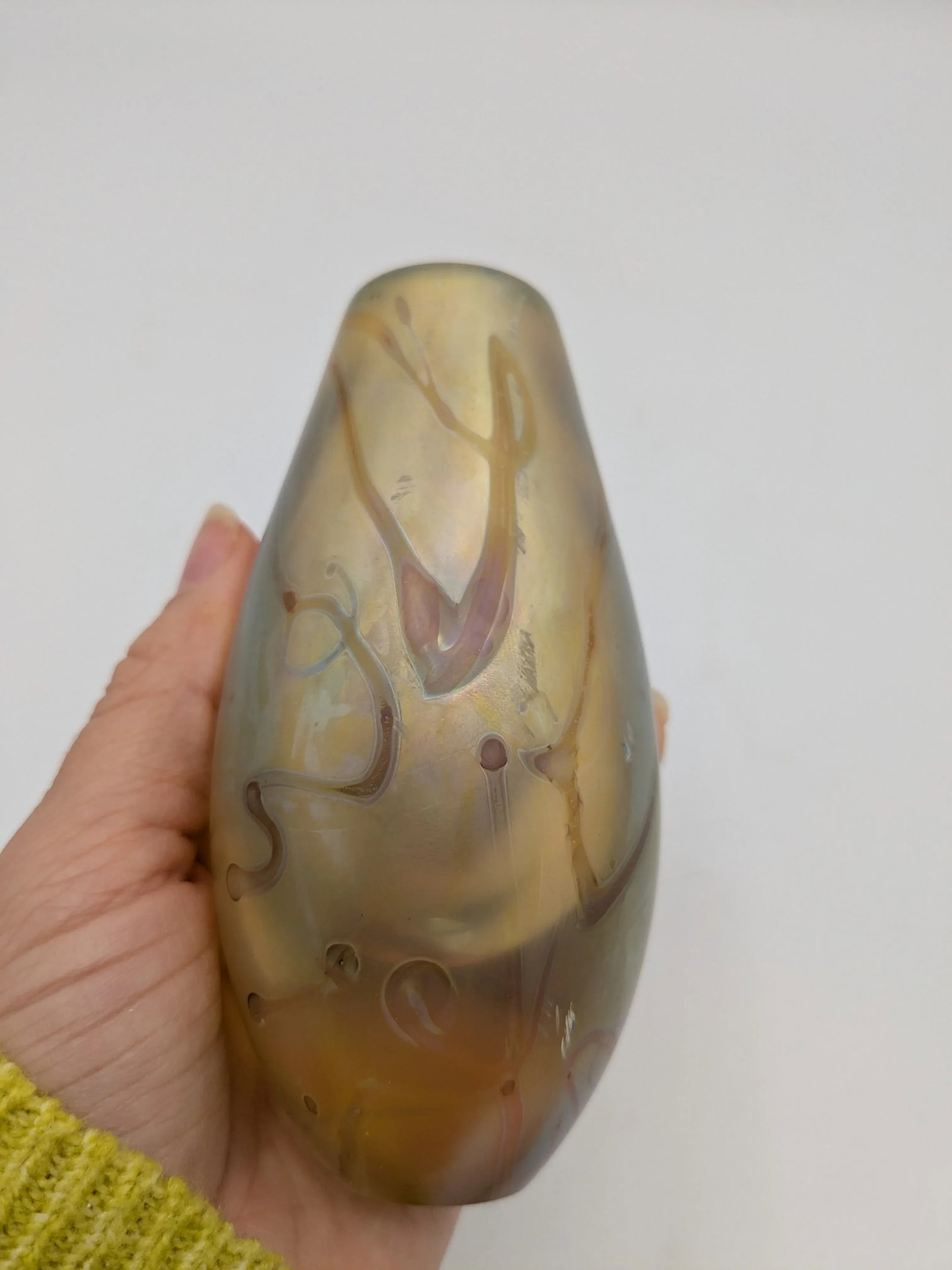 Late 20th Century Robert Eickholt Signed Art Glass Paperweight/ Bud Vase - 6