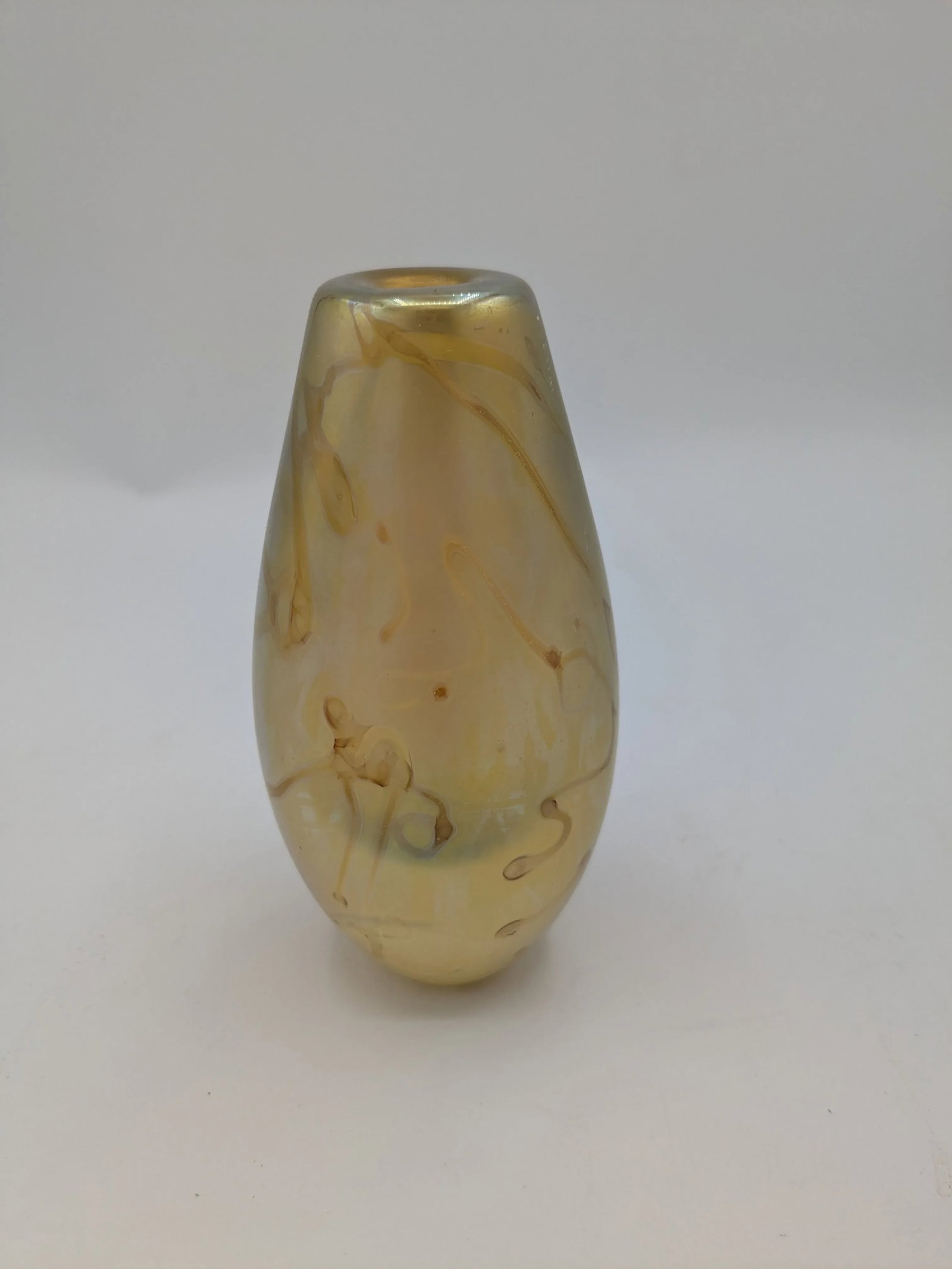 Late 20th Century Robert Eickholt Signed Art Glass Paperweight/ Bud Vase - 8