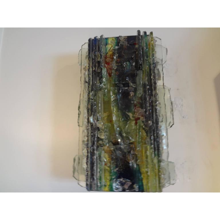1960's A. Lankhorst for Raak Applied Glass Sconces-A Pair - 5