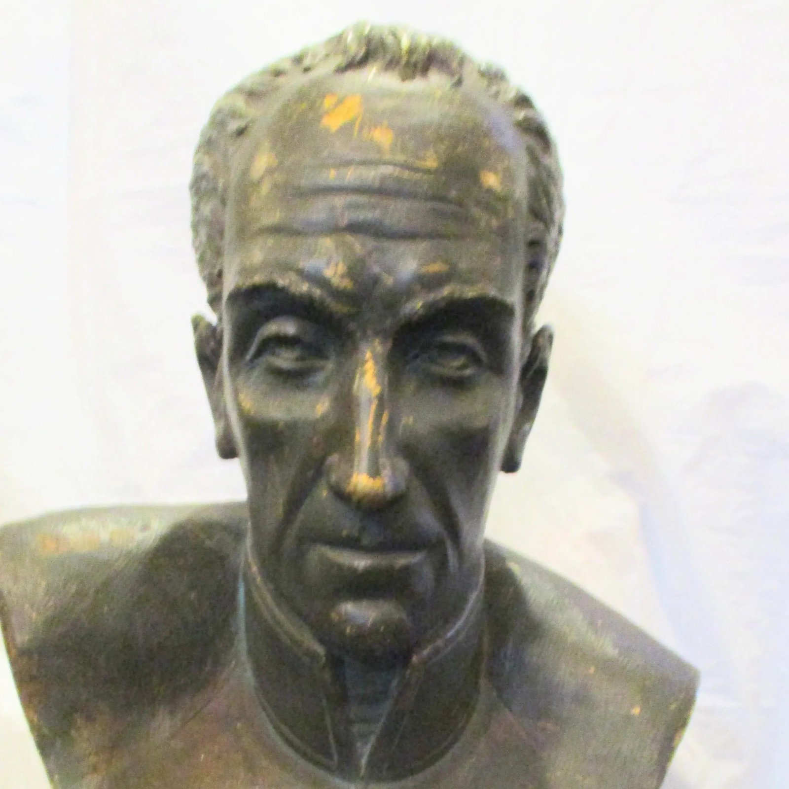 Vintage Plaster Bust Simon Bolivar by Nichola Veloz - 3