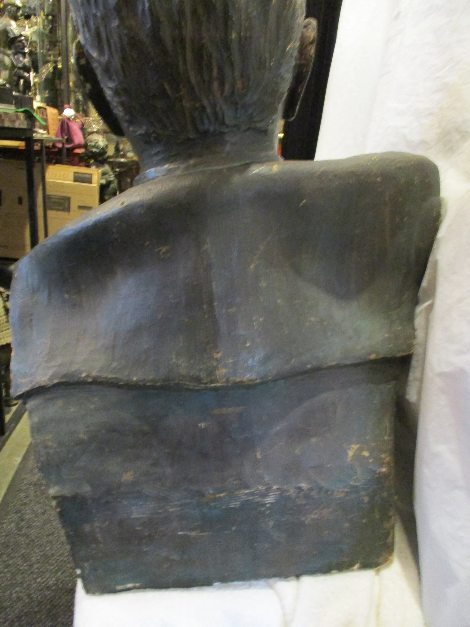 Vintage Plaster Bust Simon Bolivar by Nichola Veloz - 8
