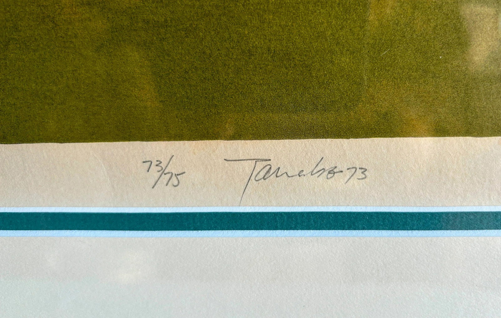 Original Signed Takao Tanabe "The Land" Lithograph, Ed 73/75 - 4