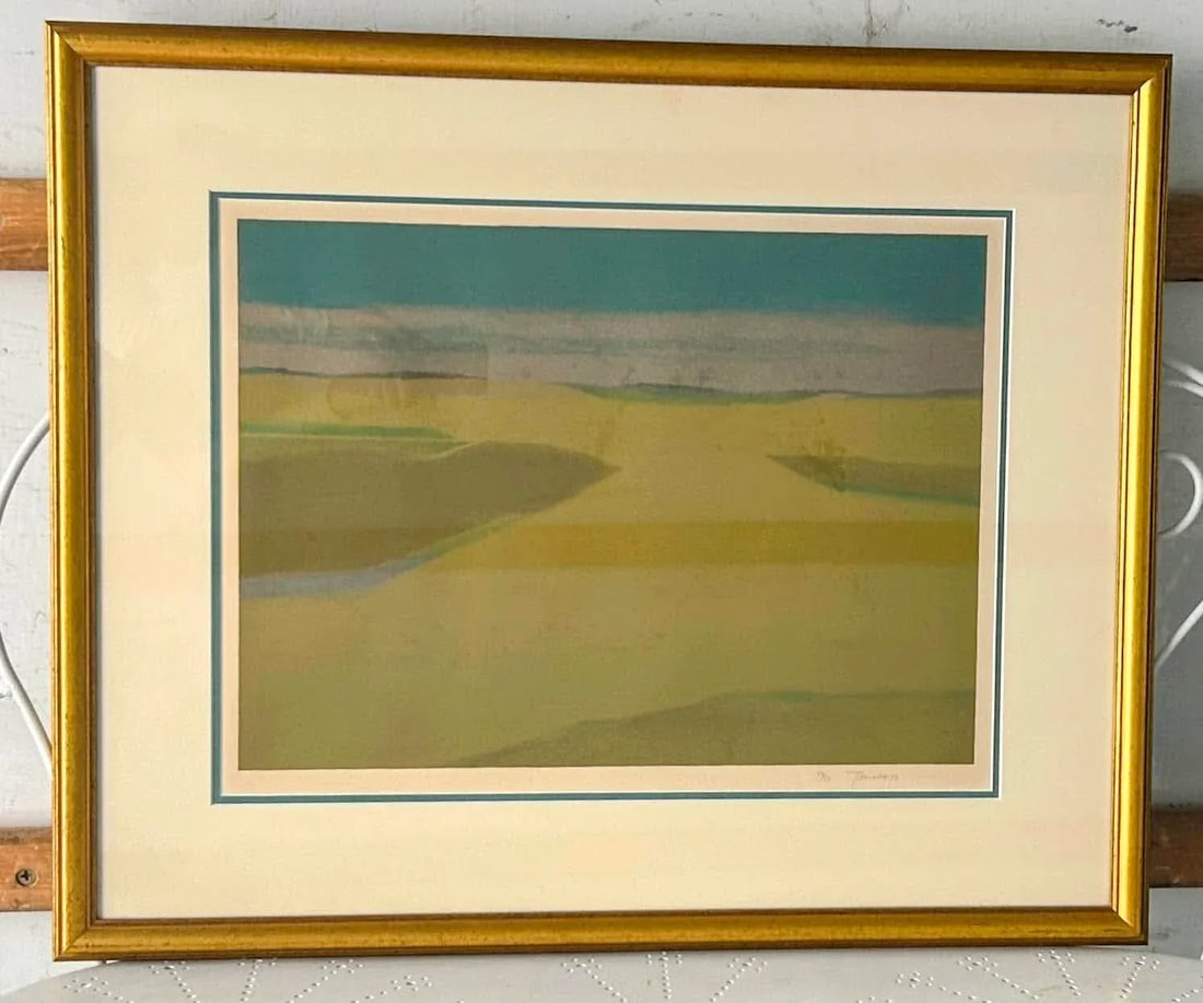 Original Signed Takao Tanabe "The Land" Lithograph, Ed 73/75 - 6