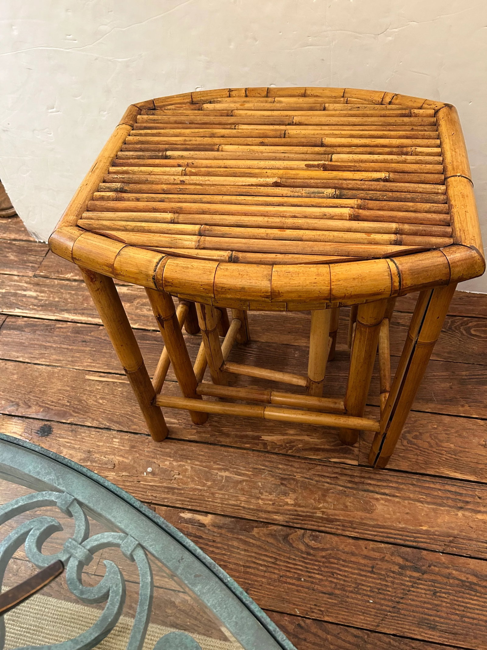 Vintage Bamboo Nesting Tables -Set of 3 - 5