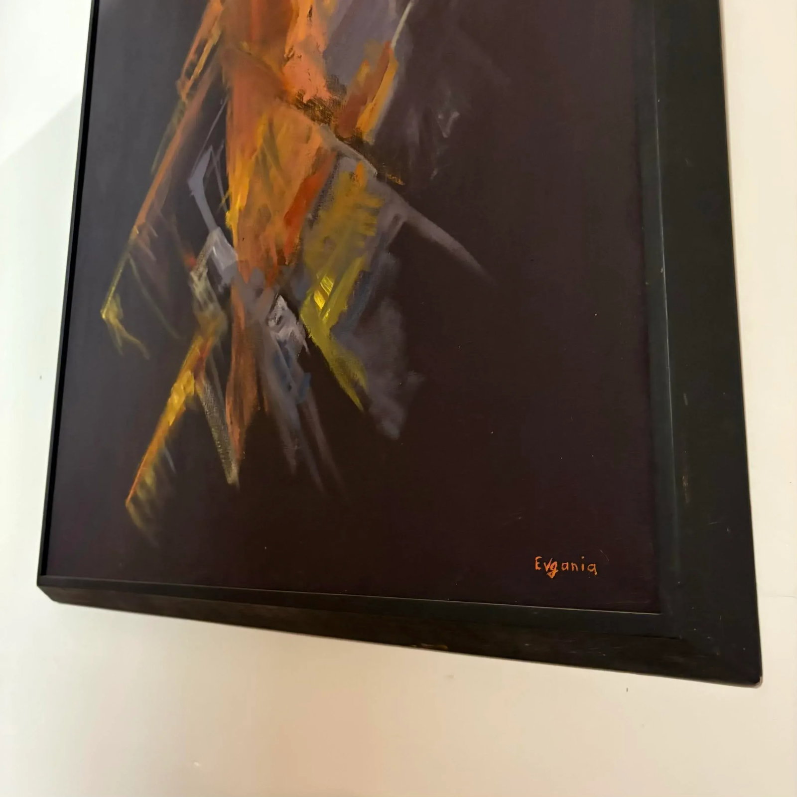 Poem of Fire Abstract Expressionist Oil Painting by Evgania Griffin - Seattle Art Museum Provenance - 5