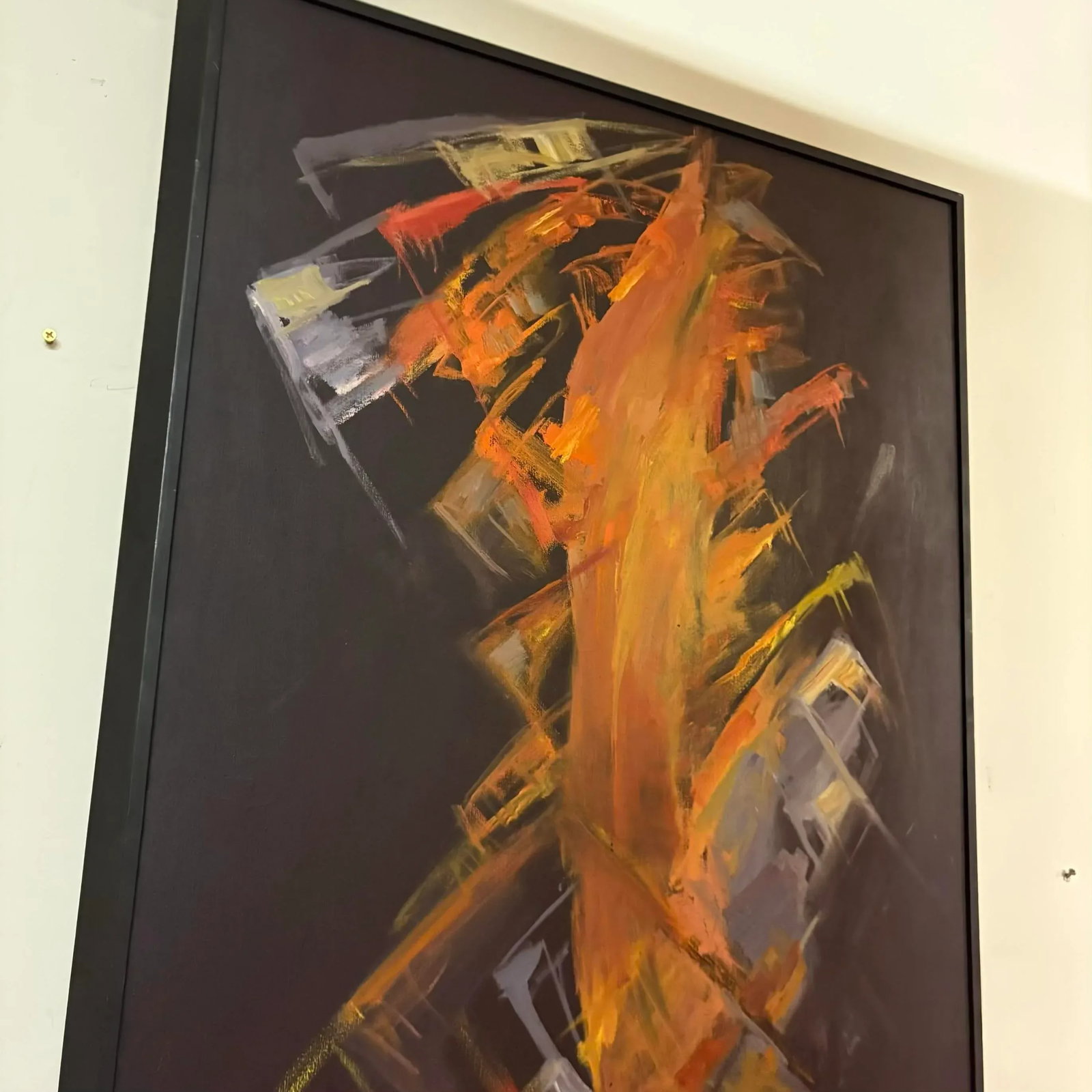 Poem of Fire Abstract Expressionist Oil Painting by Evgania Griffin - Seattle Art Museum Provenance - 6