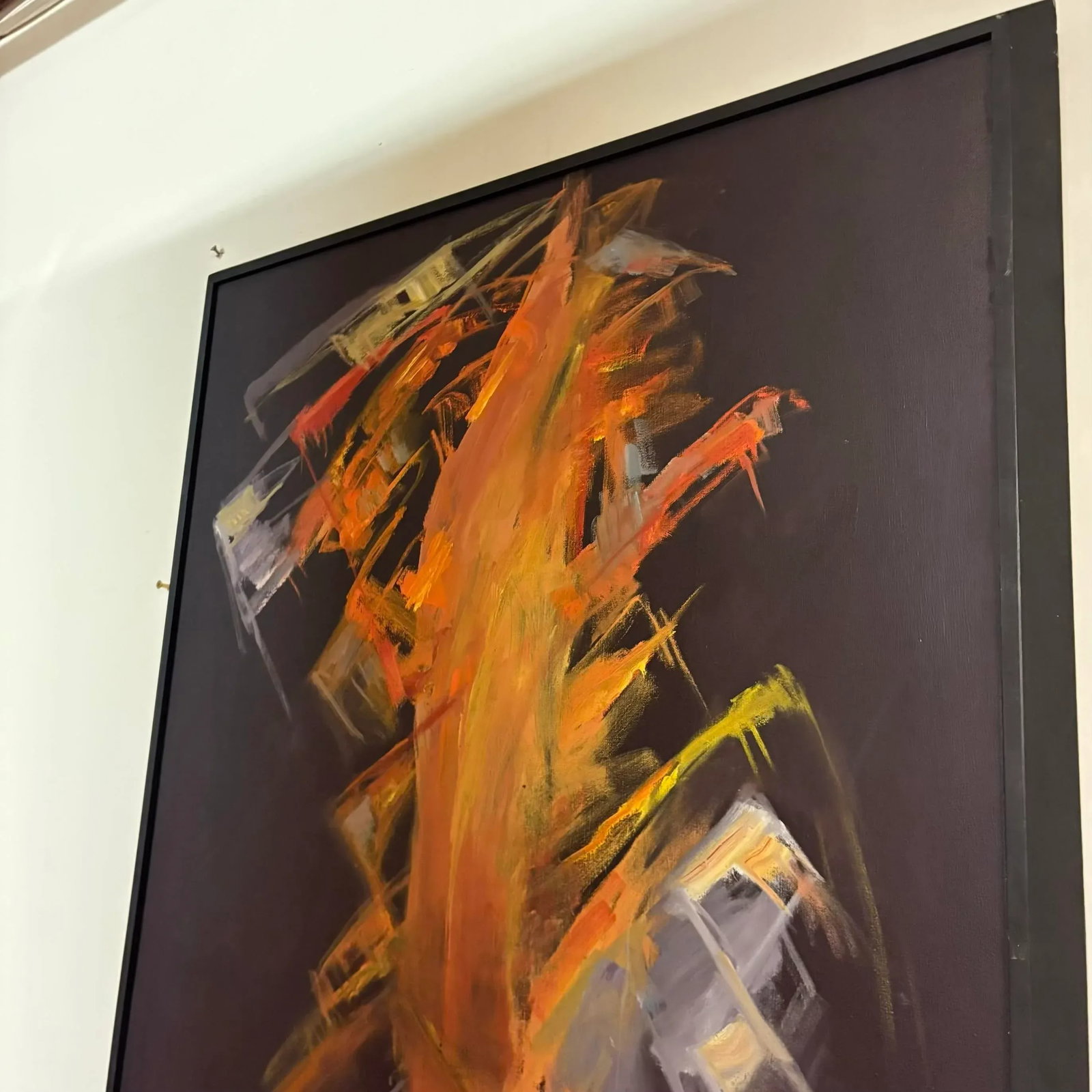 Poem of Fire Abstract Expressionist Oil Painting by Evgania Griffin - Seattle Art Museum Provenance - 7