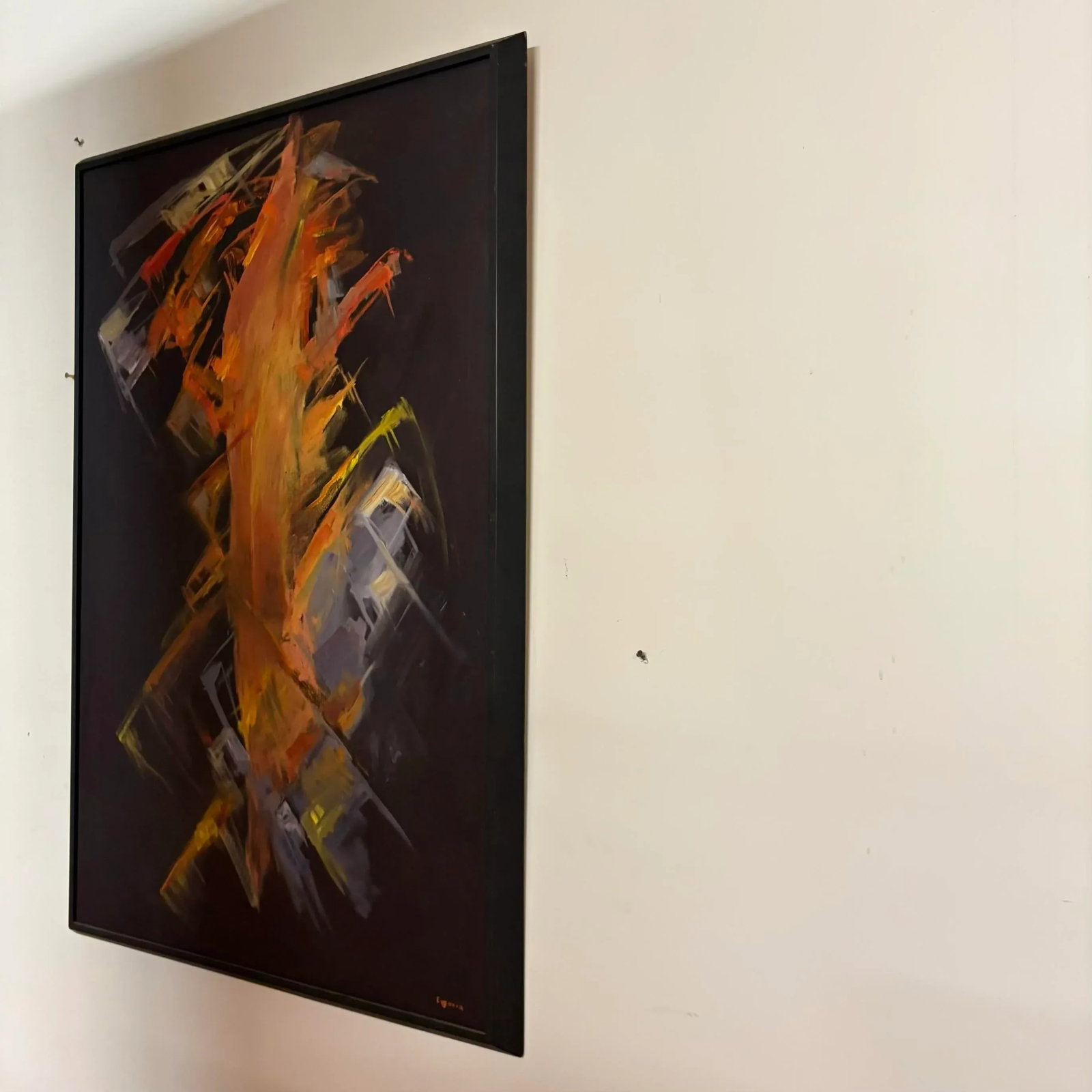Poem of Fire Abstract Expressionist Oil Painting by Evgania Griffin - Seattle Art Museum Provenance - 8