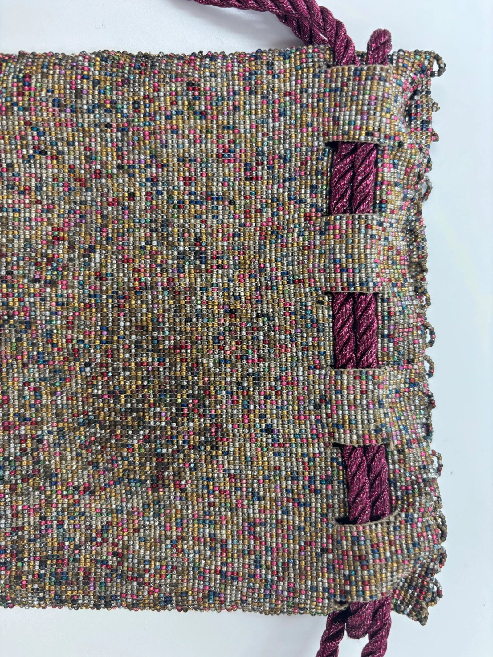 Mid 20th Century Purple Multicolor Purse - 6