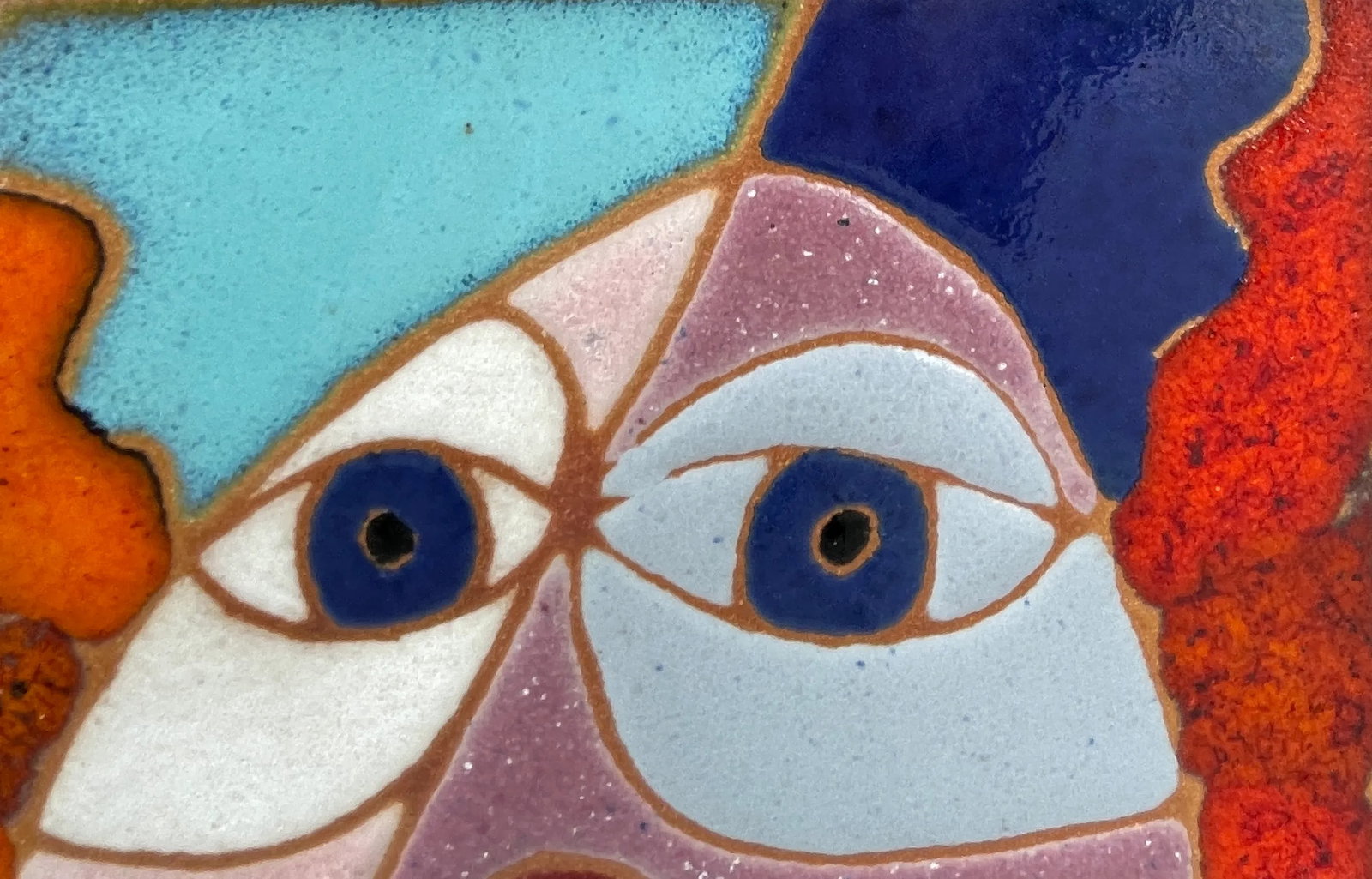 1980s "Otto" Ceramic Mosaic by Tile Muralist Guillermo Wagner Granizo - 3