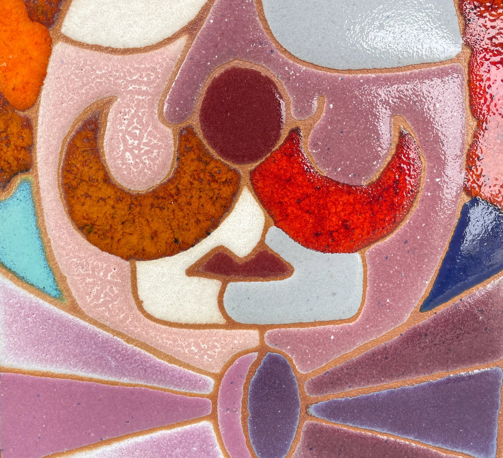 1980s "Otto" Ceramic Mosaic by Tile Muralist Guillermo Wagner Granizo - 5