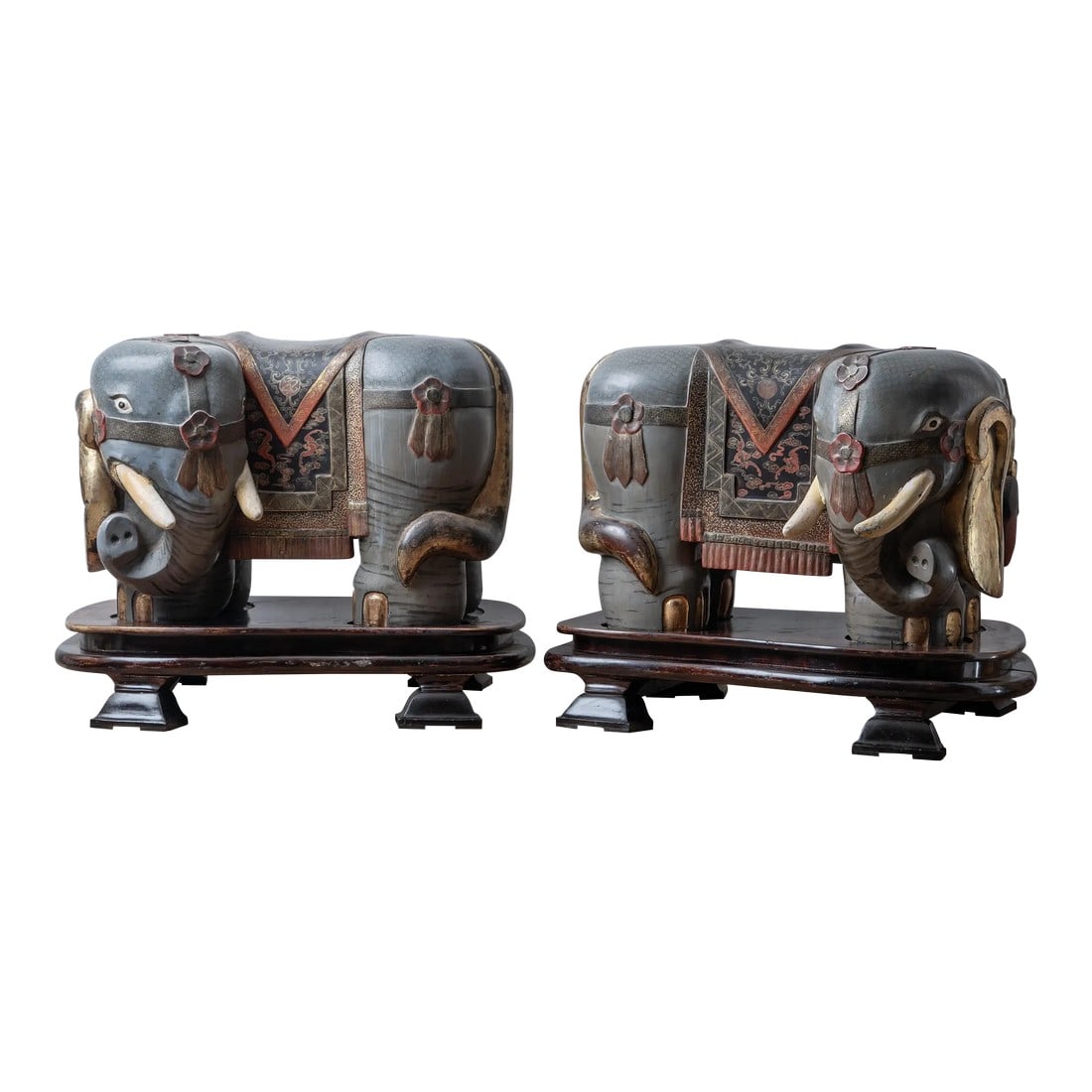 A Pair of Chinese Export Elephant Garden Stools (1 of 18)