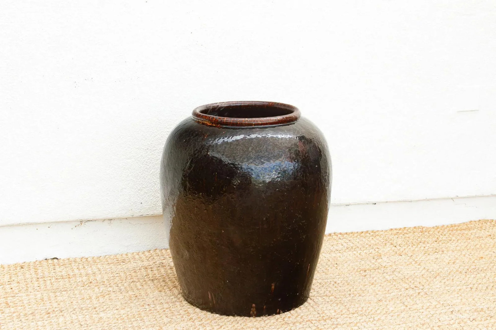 Grand Martaban Storage Pottery Hand Glazed Finish - 4