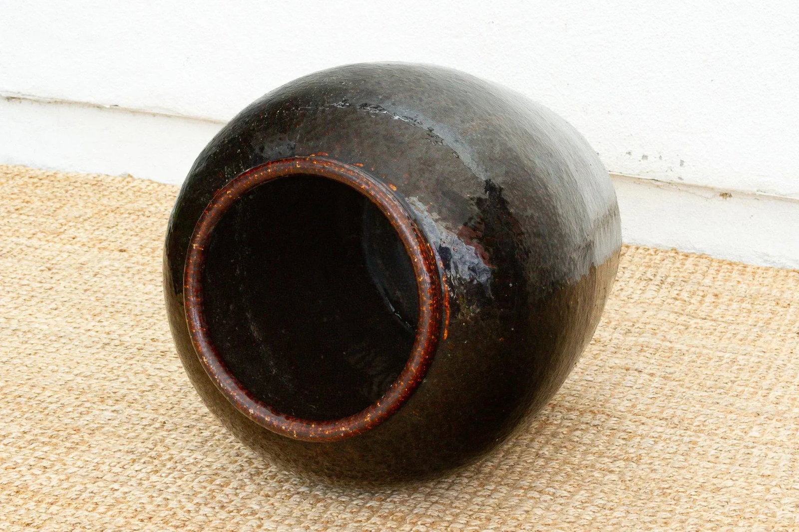 Grand Martaban Storage Pottery Hand Glazed Finish - 6