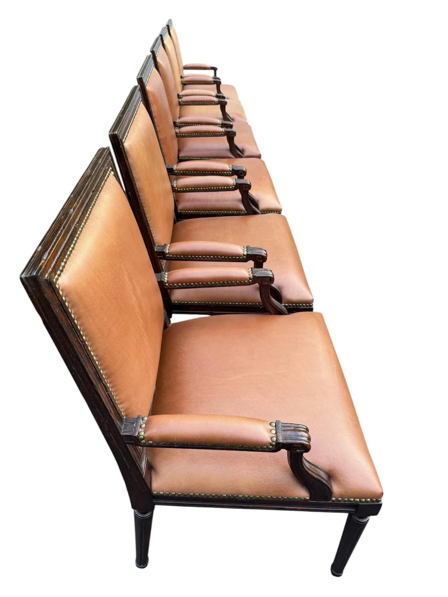 New Ralph Lauren Leather Dining Chairs - A Set of 6 - 10