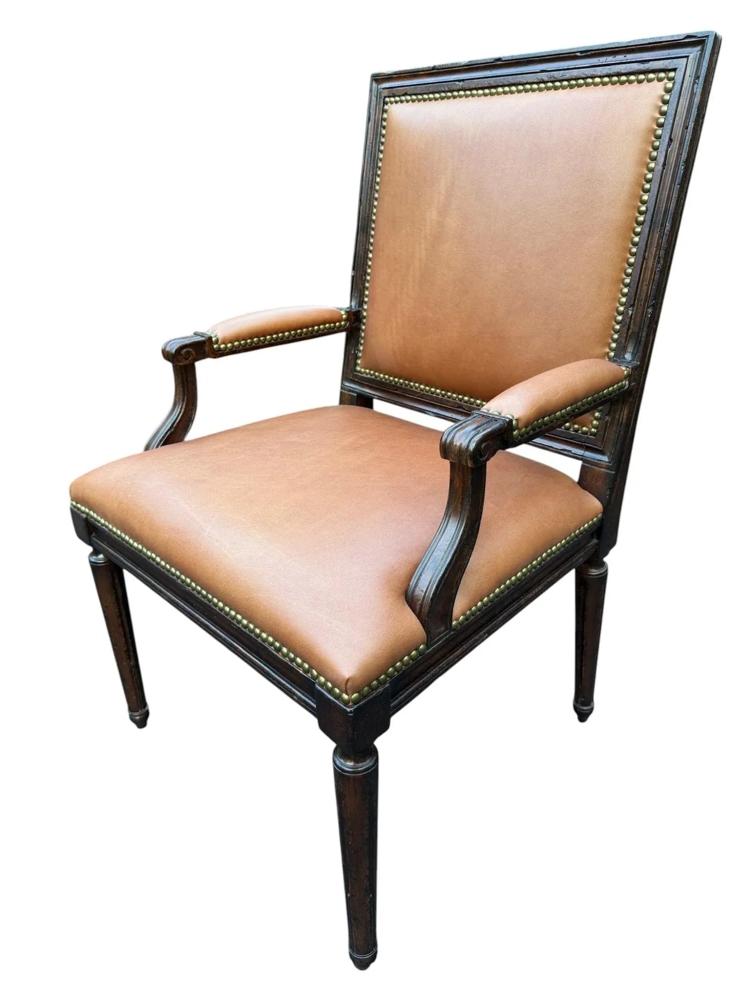 New Ralph Lauren Leather Dining Chairs - A Set of 6 - 5