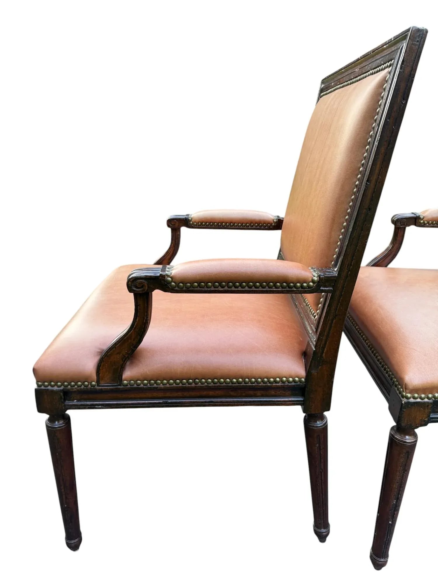 New Ralph Lauren Leather Dining Chairs - A Set of 6 - 9