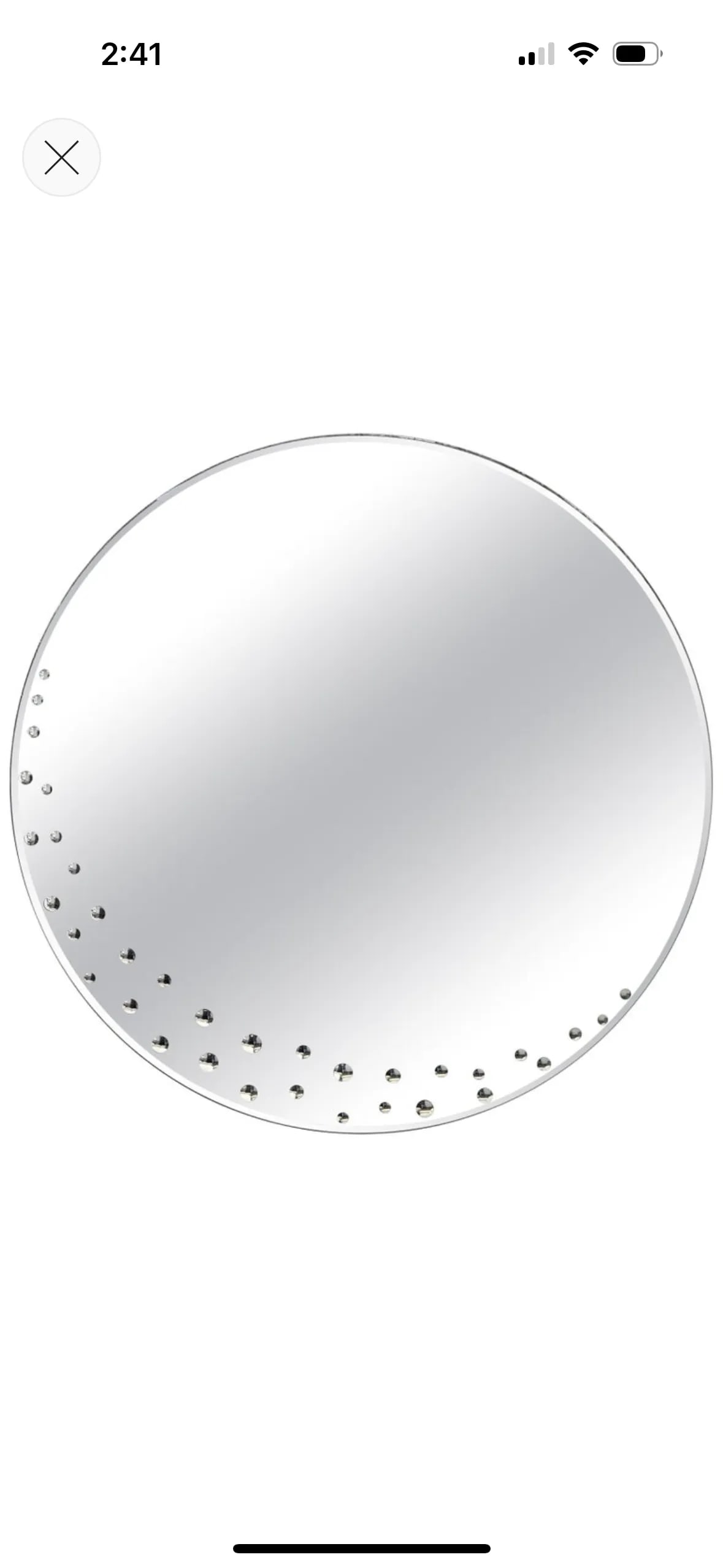 1960s Italian Modern Mirror With Bullseye Design - 9