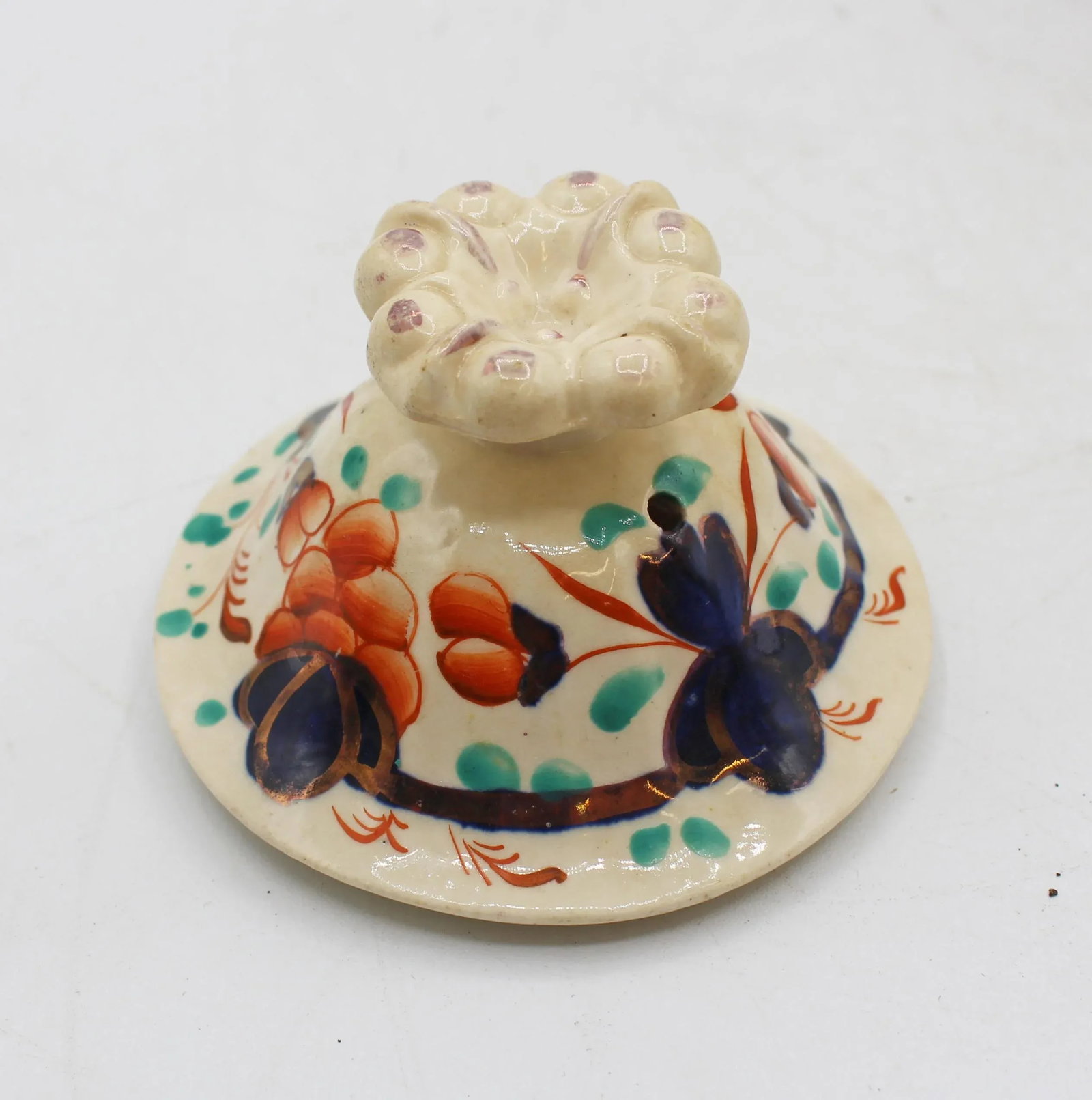 C. 1850 English Staffordshire District Gaudy Welsh "Grape" Pattern Tea Pot - 6