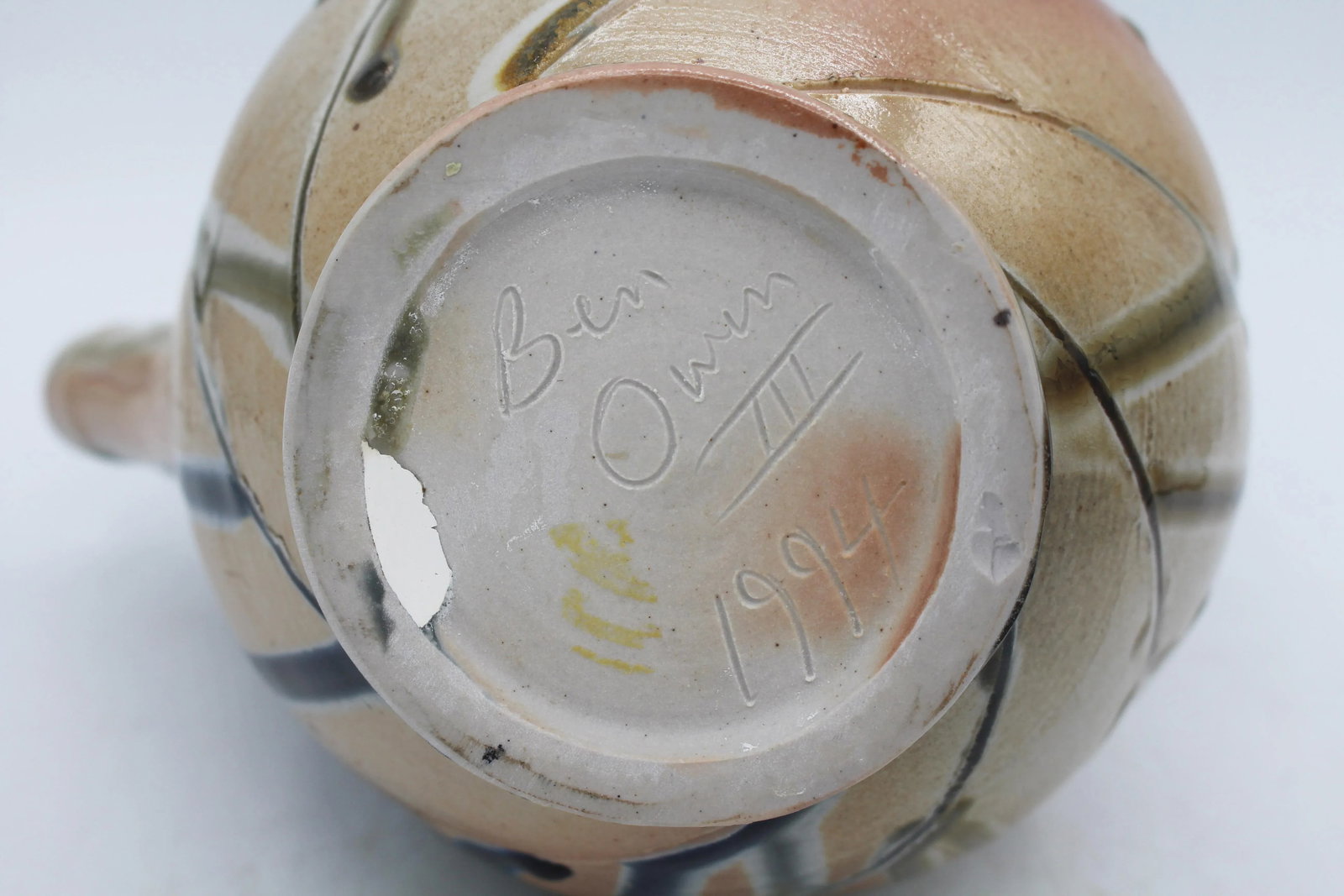 1994 Ben Owen III Japanese Translation Pottery Teapot Seagrove, Nc - 10
