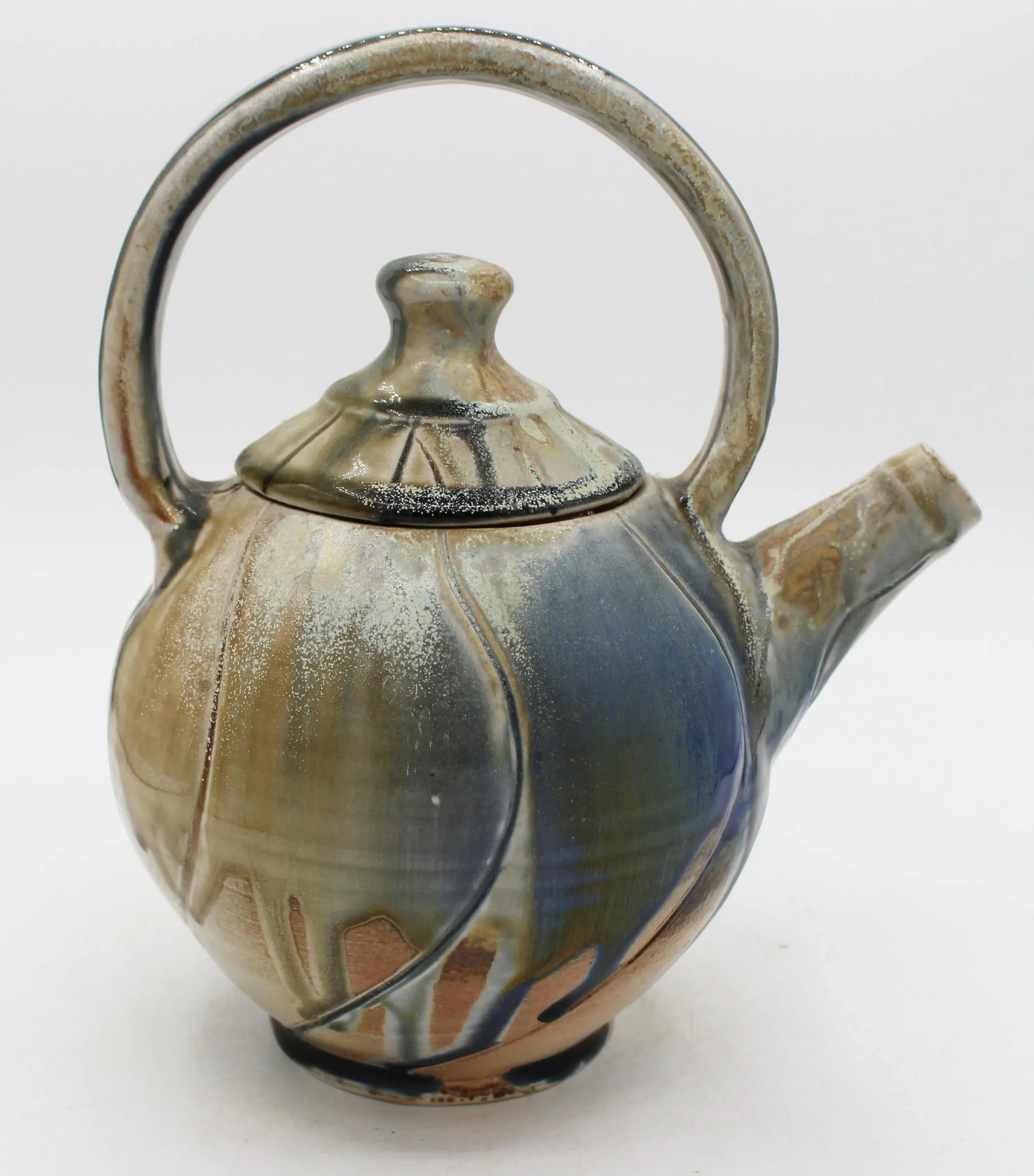 1994 Ben Owen III Japanese Translation Pottery Teapot Seagrove, Nc - 3