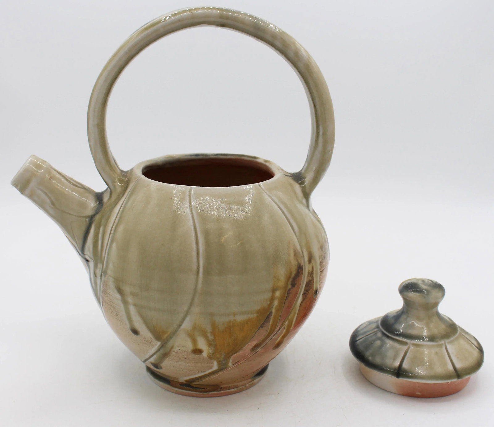 1994 Ben Owen III Japanese Translation Pottery Teapot Seagrove, Nc - 5