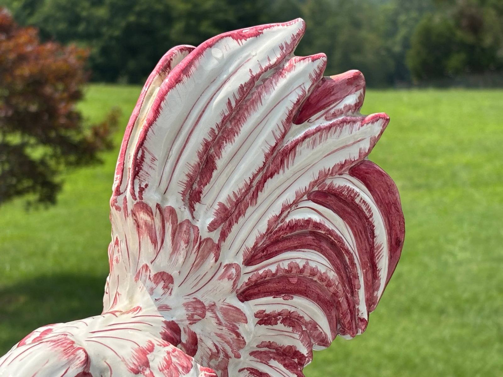 1970s Rose, and Italian - A Porcelain Pair of Roosters - 10