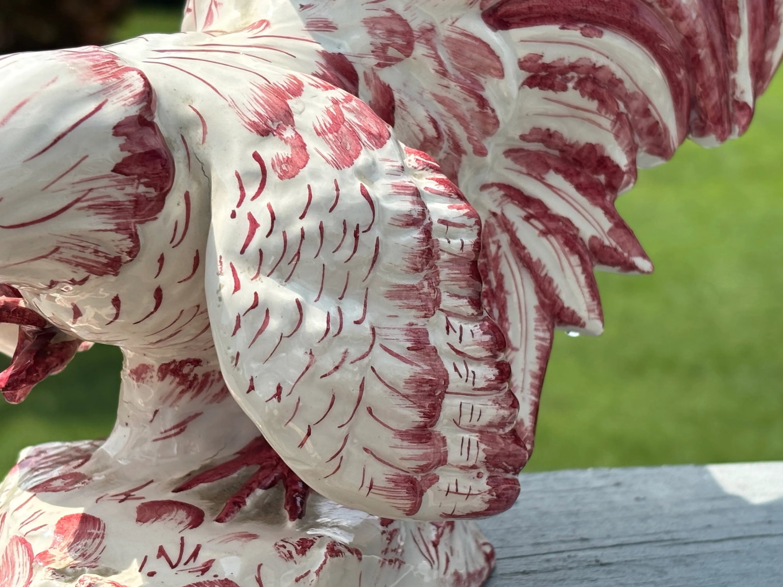 1970s Rose, and Italian - A Porcelain Pair of Roosters - 9