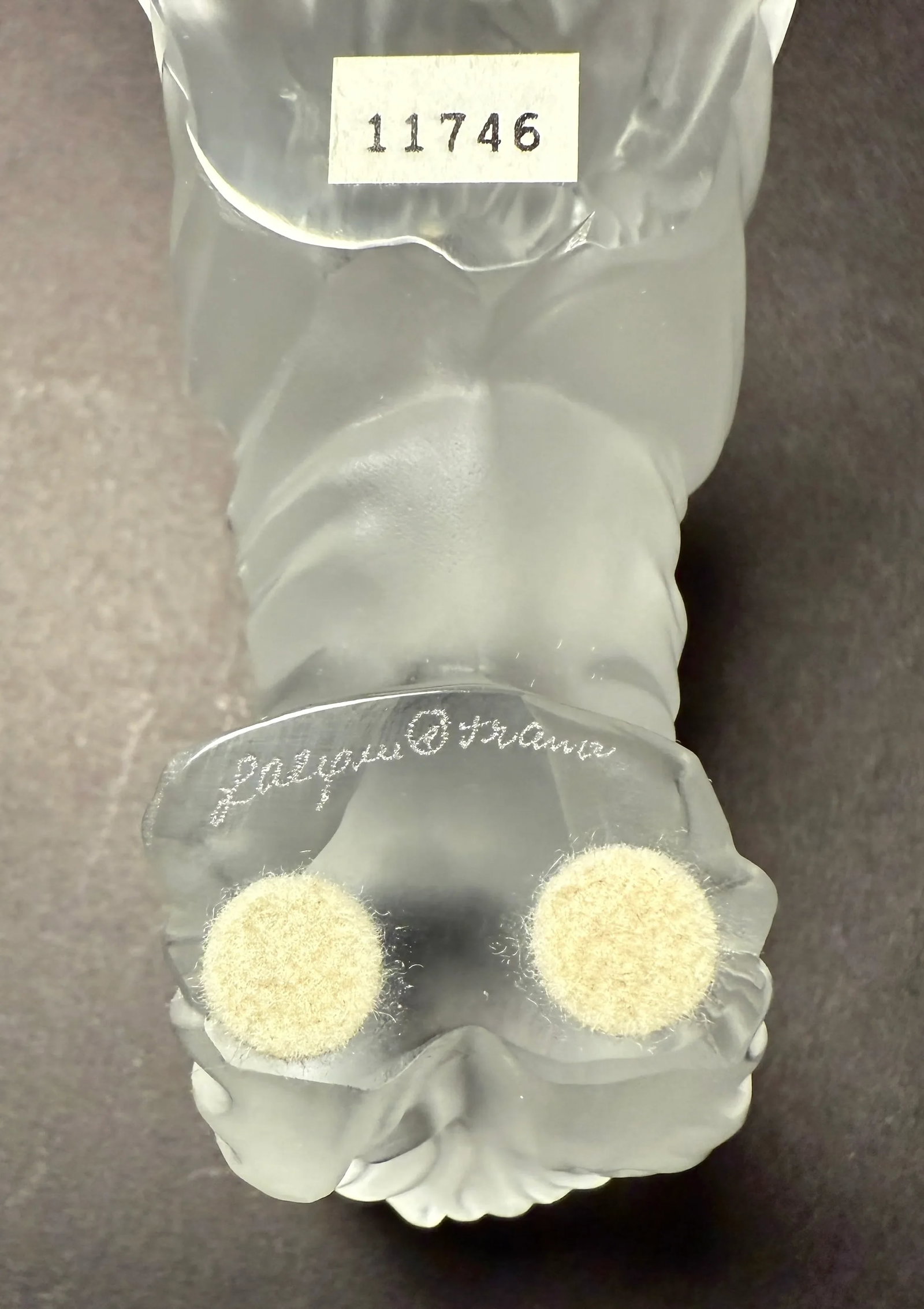 Set of Three Signed Lalique France Frosted Glass Yorkshire Terrier Figurines - 8