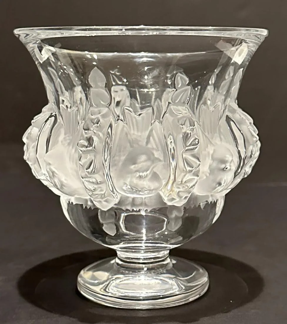 1990s Lalique Dampierre Crystal Vase - 4