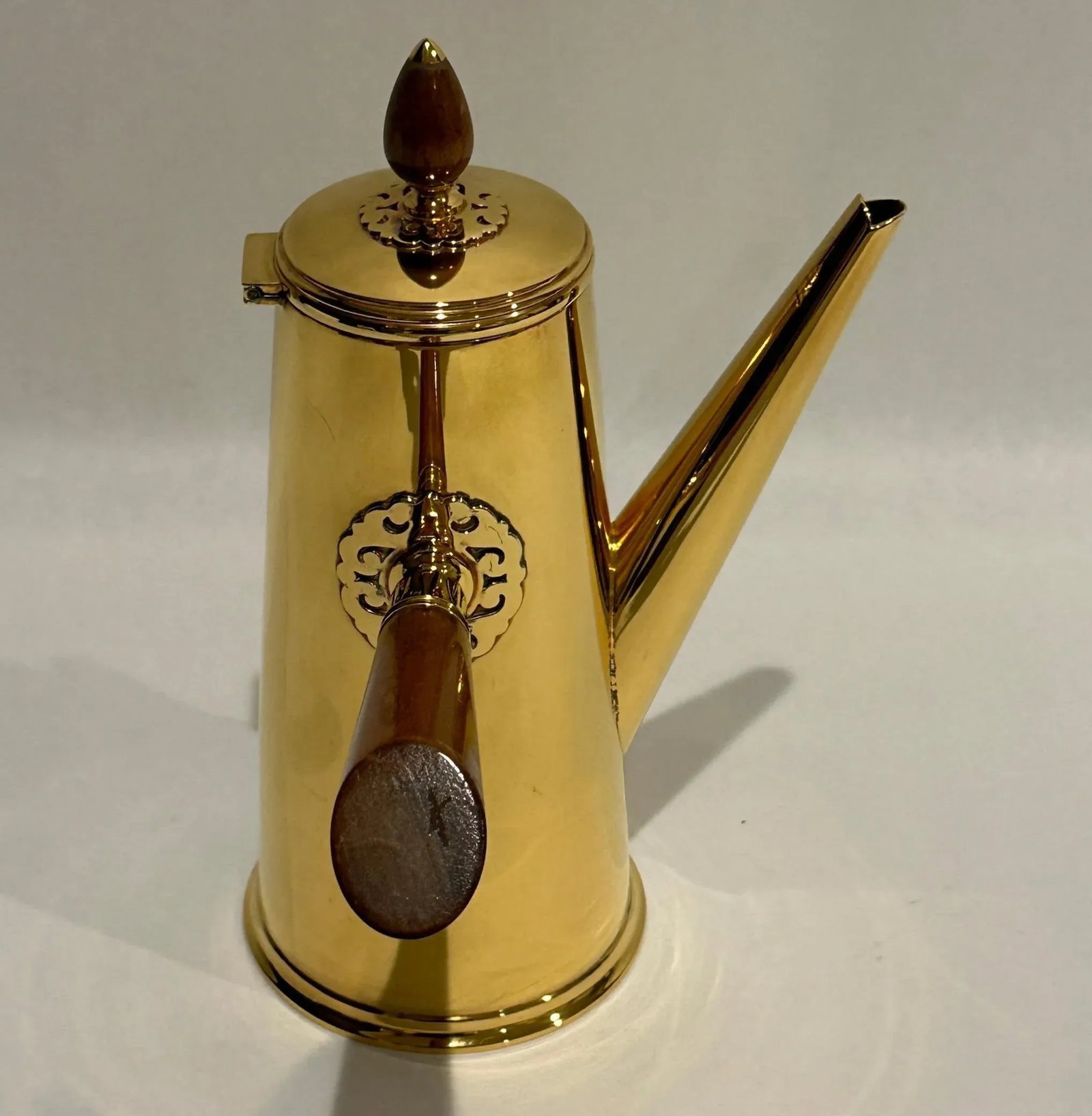 Mid 20th Century Tiffany & Co. Gilt Sterling Silver Chocolate Pot - 10