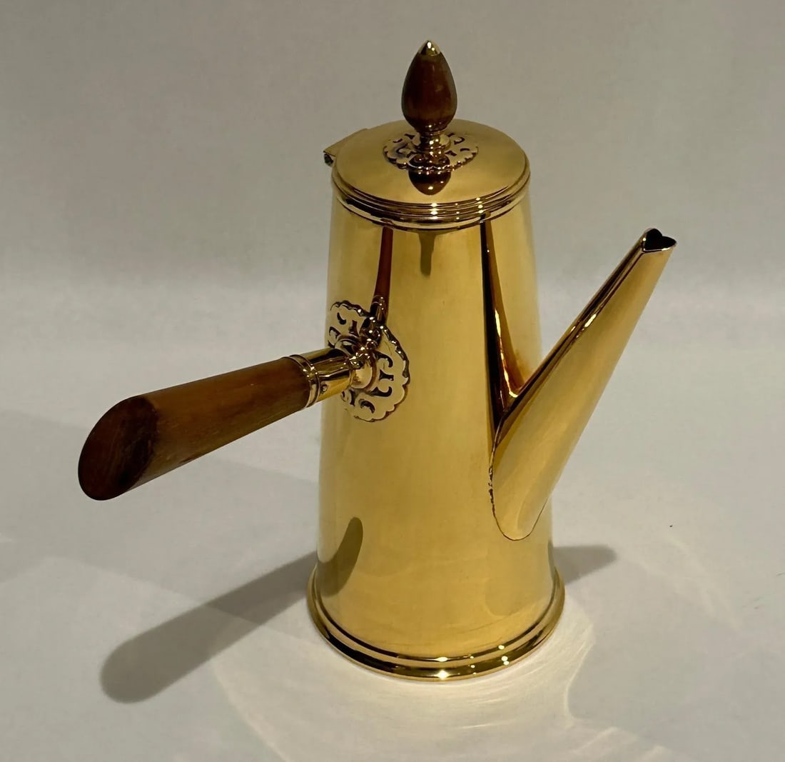 Mid 20th Century Tiffany & Co. Gilt Sterling Silver Chocolate Pot - 4