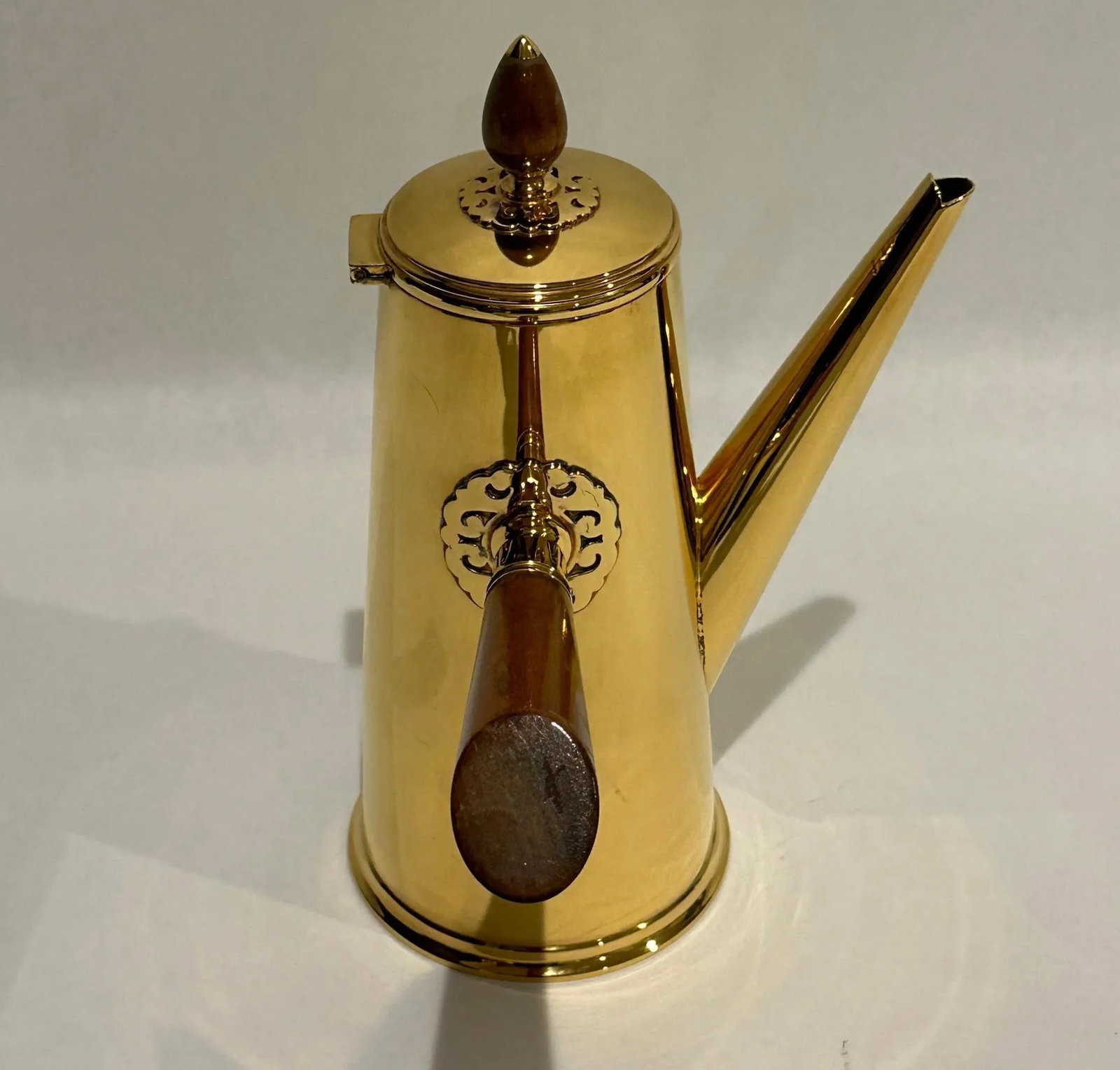 Mid 20th Century Tiffany & Co. Gilt Sterling Silver Chocolate Pot - 6