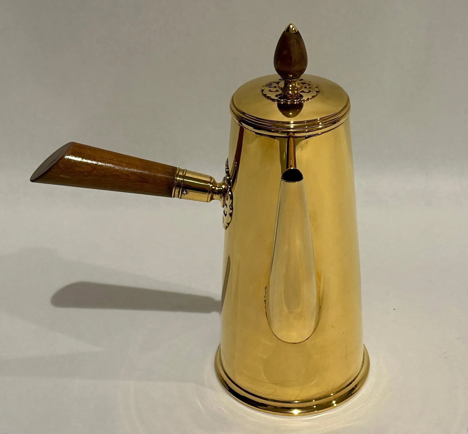 Mid 20th Century Tiffany & Co. Gilt Sterling Silver Chocolate Pot - 9