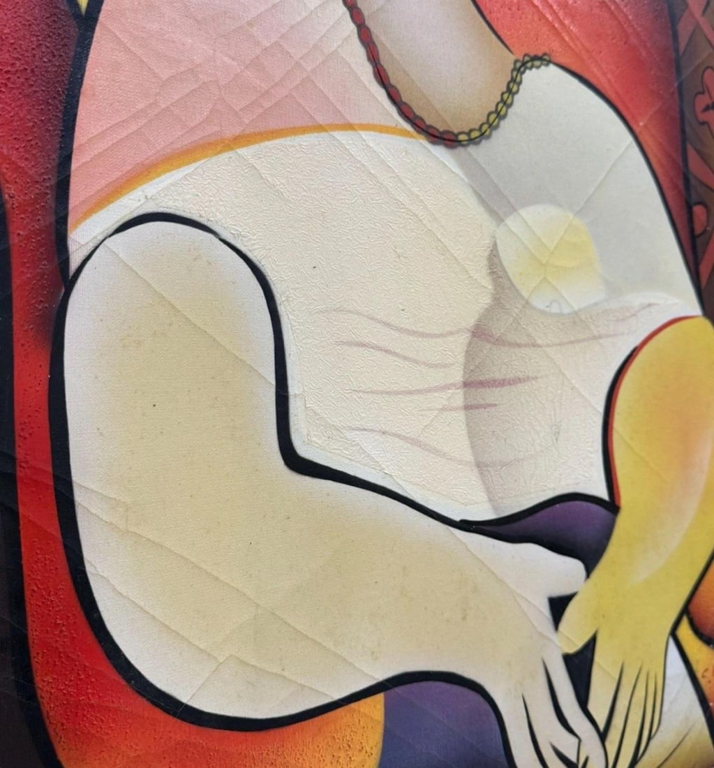 1970s Cubist Portrait of a Woman" by C. Ryan - 3