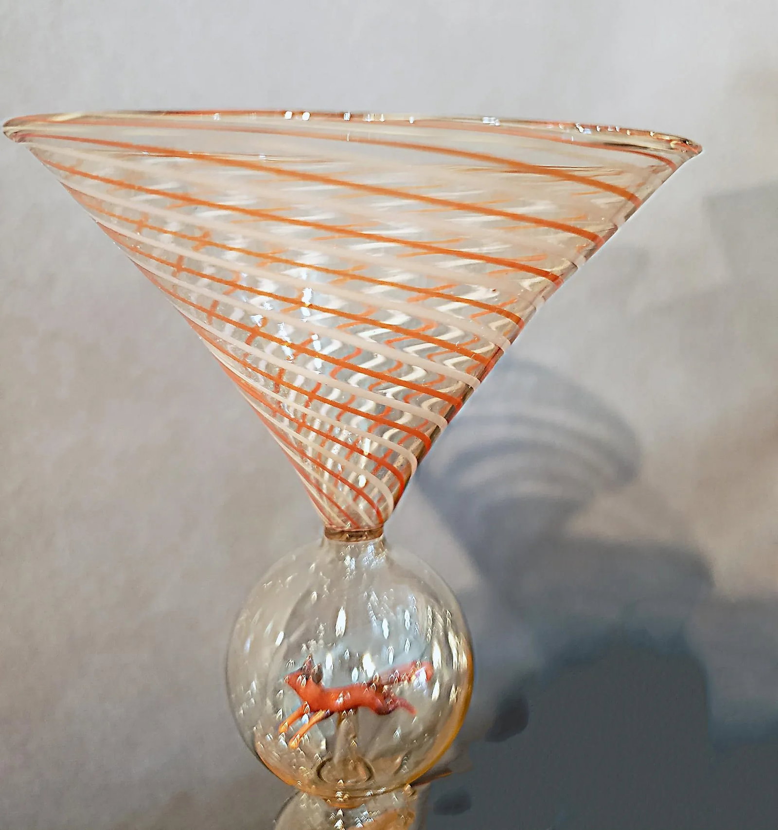 Art Deco Bimini Animal Martini Cocktail Glasses- Set of Four - 8