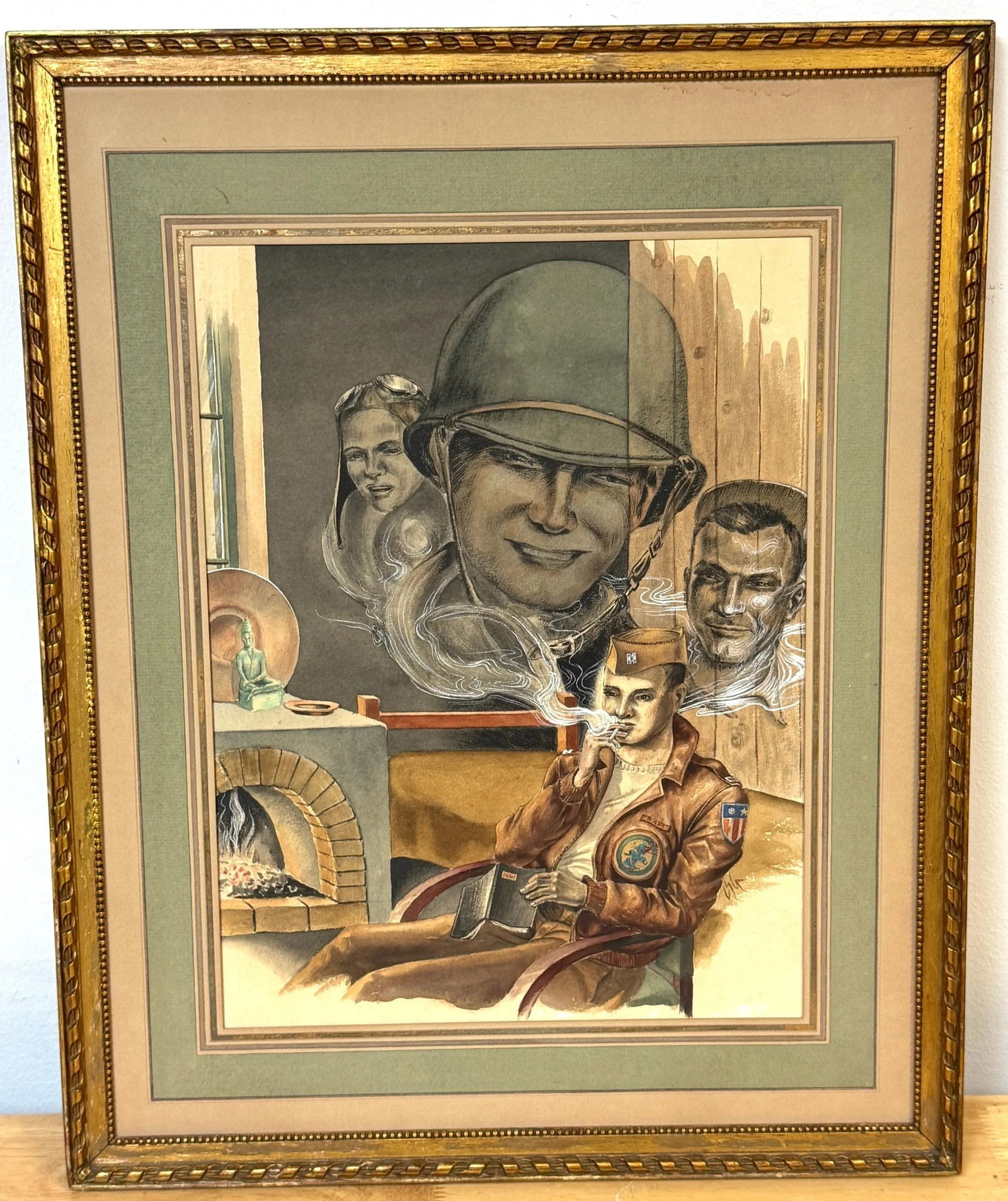 WWII Private Theater: Gay American Soldier in Reflection - 5