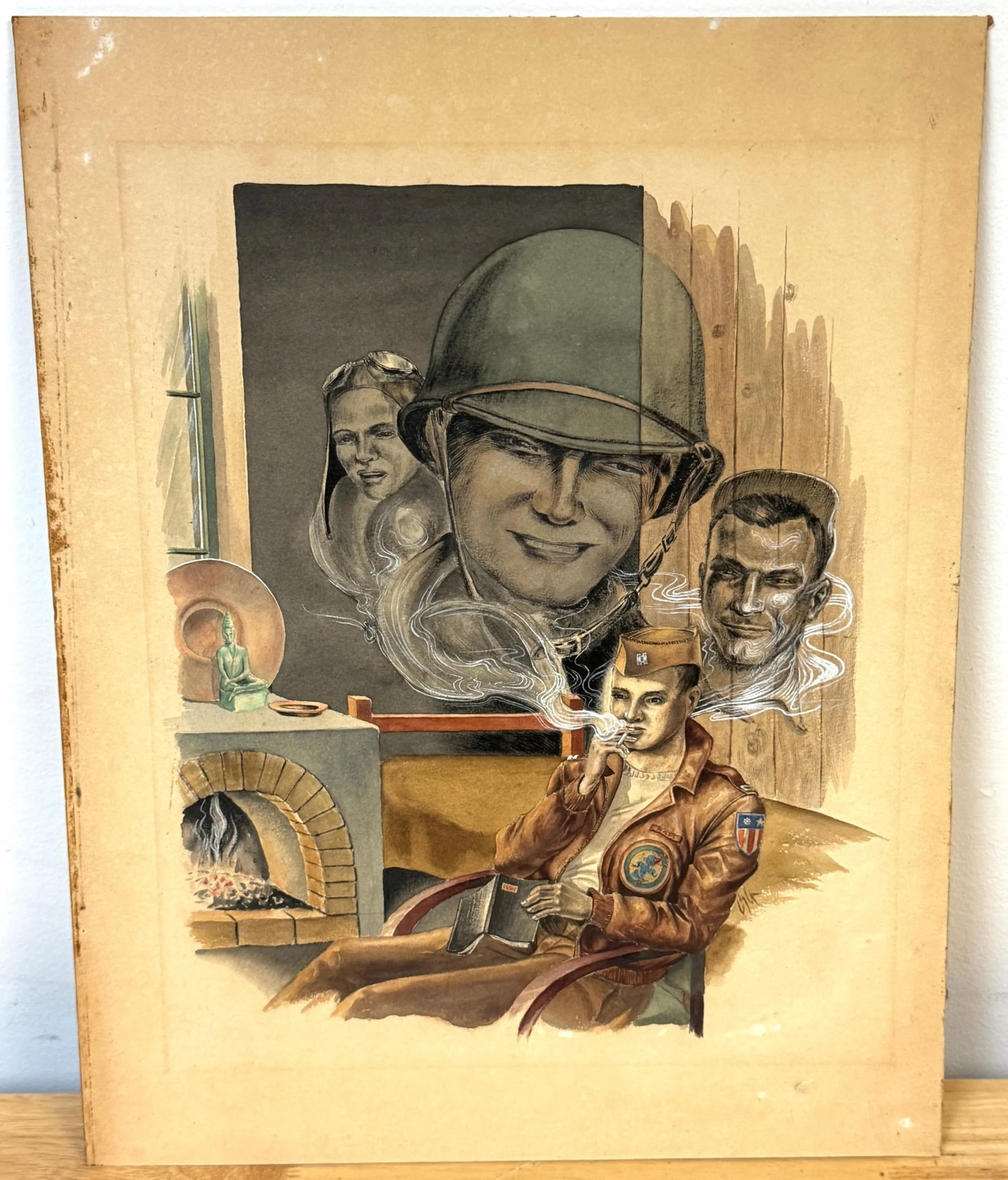 WWII Private Theater: Gay American Soldier in Reflection - 6