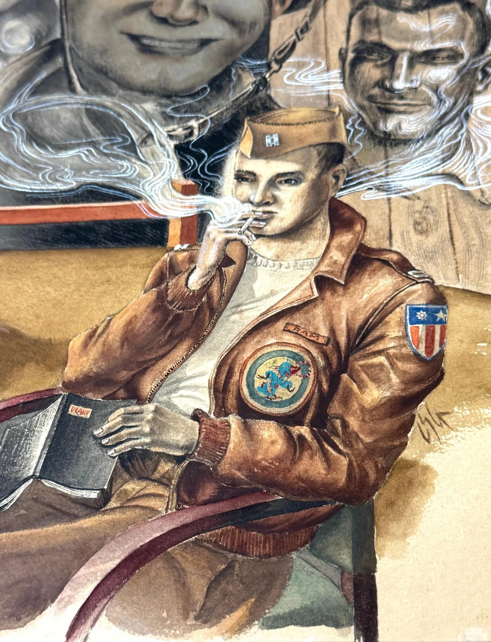 WWII Private Theater: Gay American Soldier in Reflection - 9