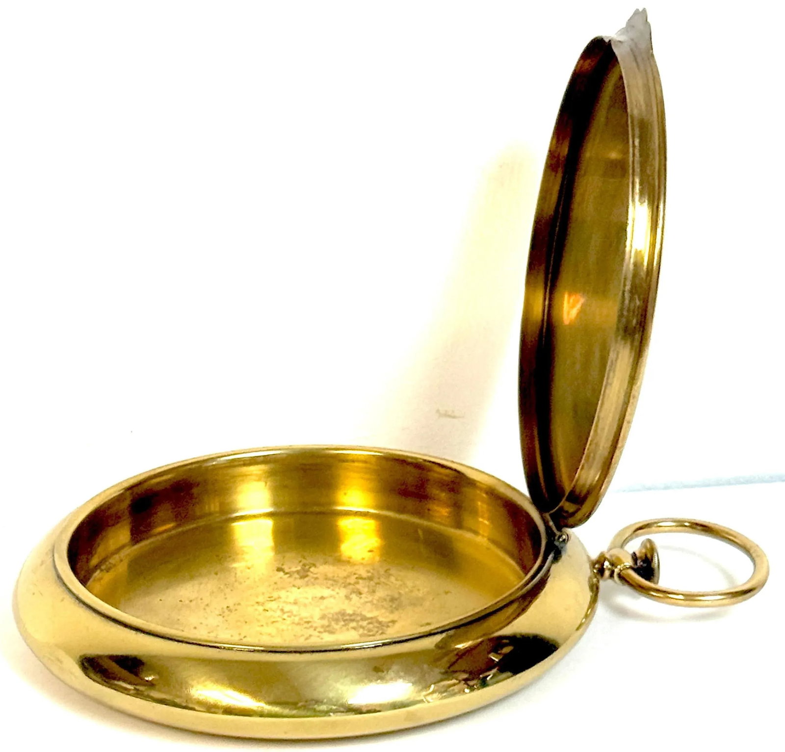 Victorian Brass Oversized Pocket Watch-Form Box, England, Circa 1880 - 5