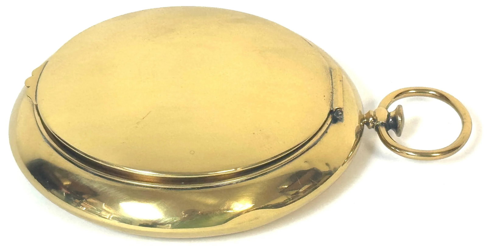 Victorian Brass Oversized Pocket Watch-Form Box, England, Circa 1880 - 7