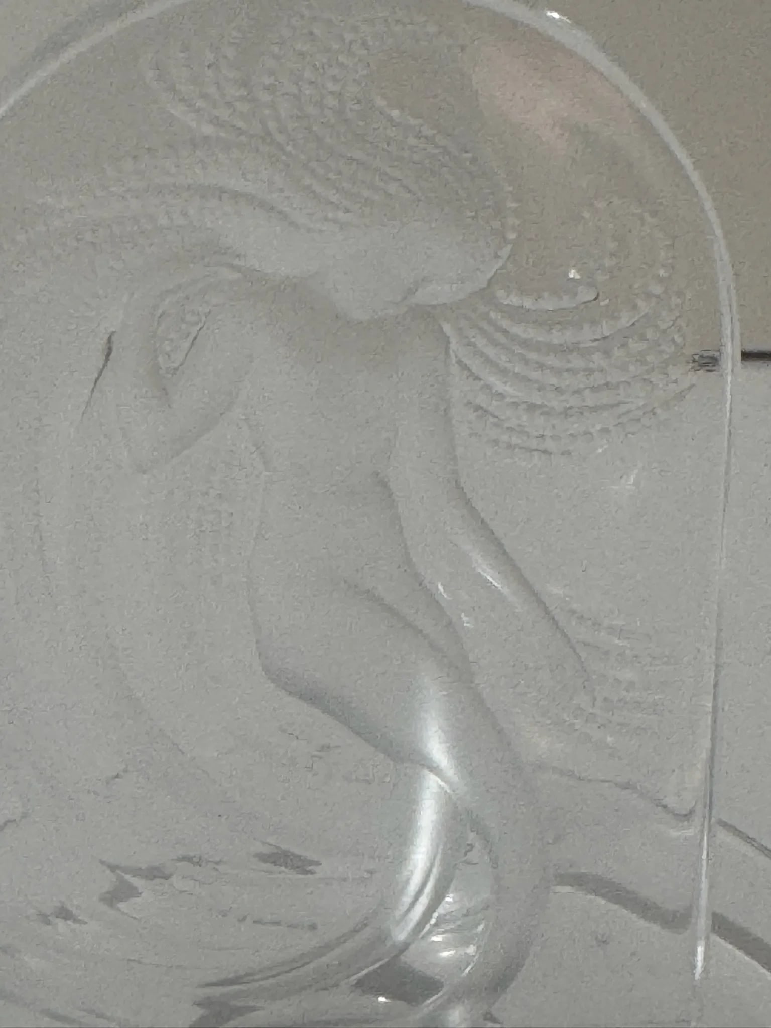 Late 19th Century Lalique France Frosted Crystal Water Nymph Figurine – Small Signed Sculpture - 3
